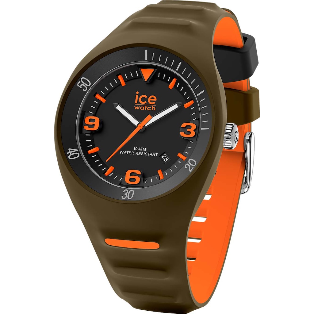 ice-watch Quarzuhr »P. Leclercq Khaki orange M 020886«