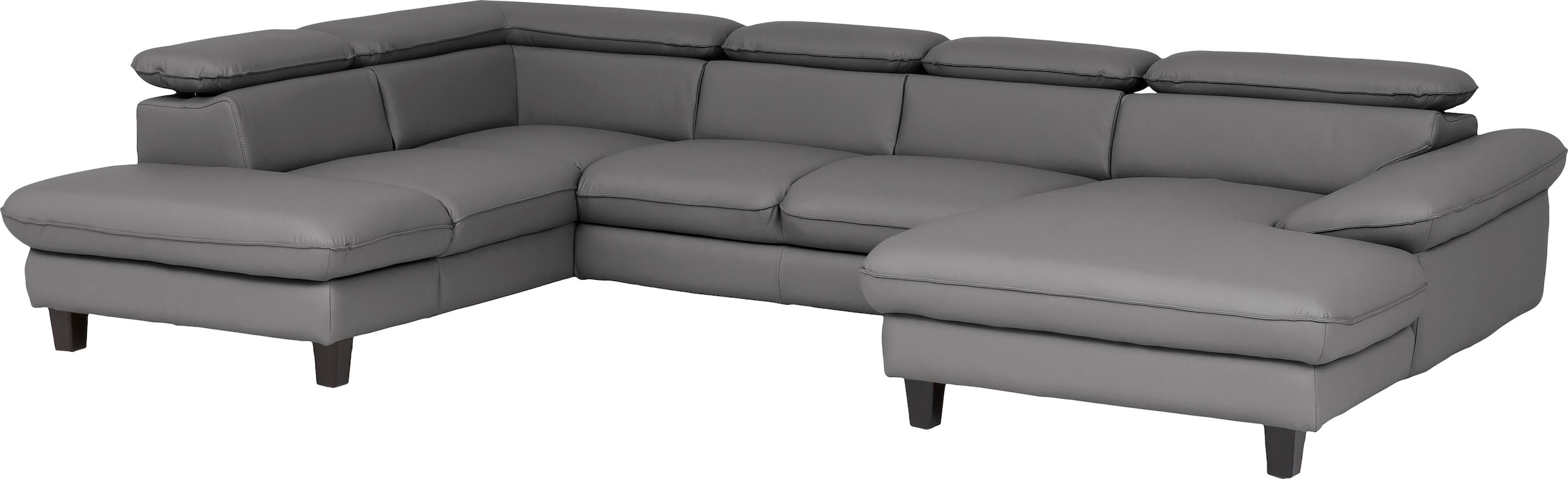 Home affaire Wohnlandschaft »Pilot U-Form« mit Kopfteilverstellung, wahlweise mit Bettfunktion & Bettkasten