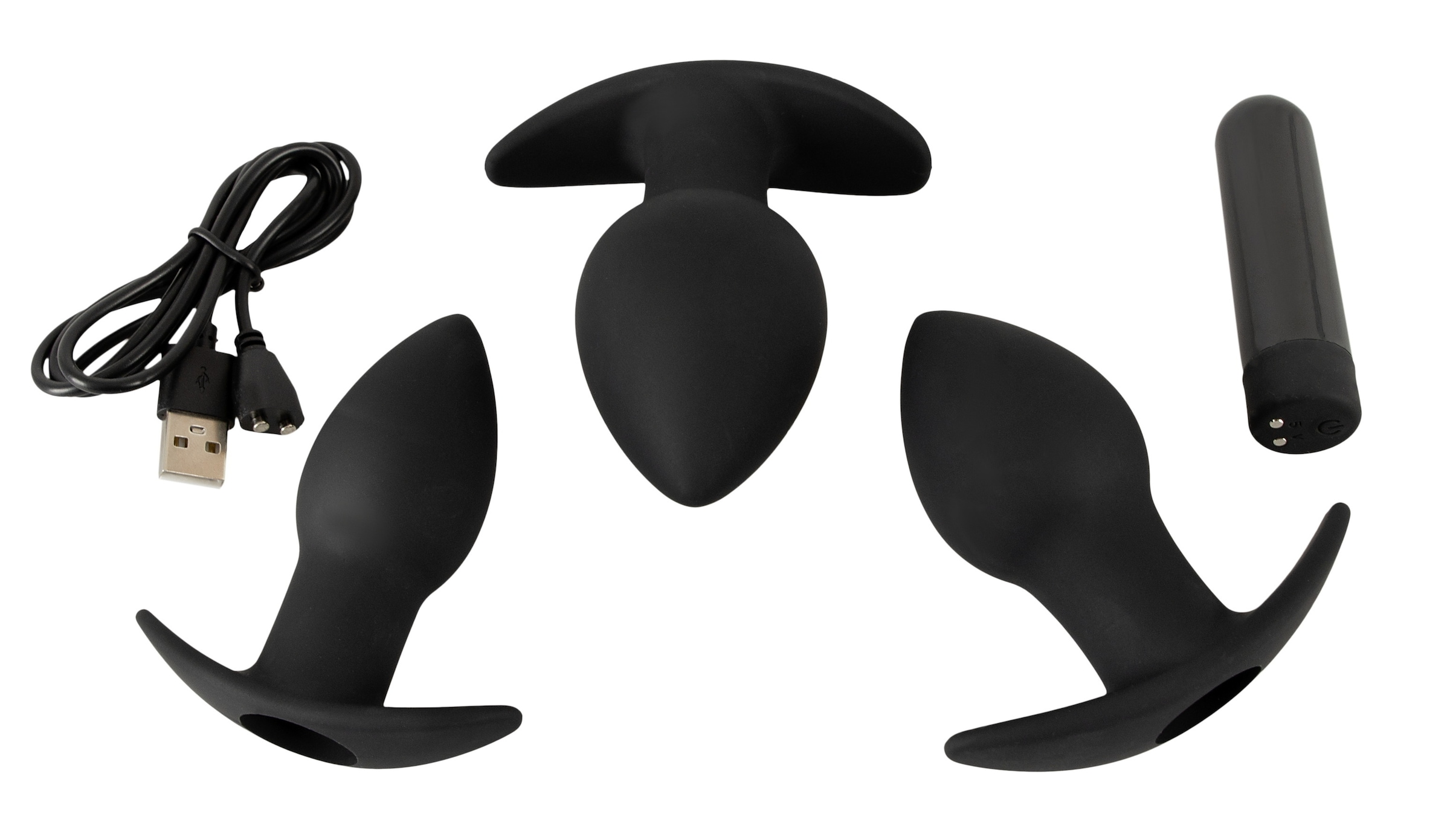 BLACK VELVETS Anal-Stimulator »Analplug-Set Butt plug set« ()