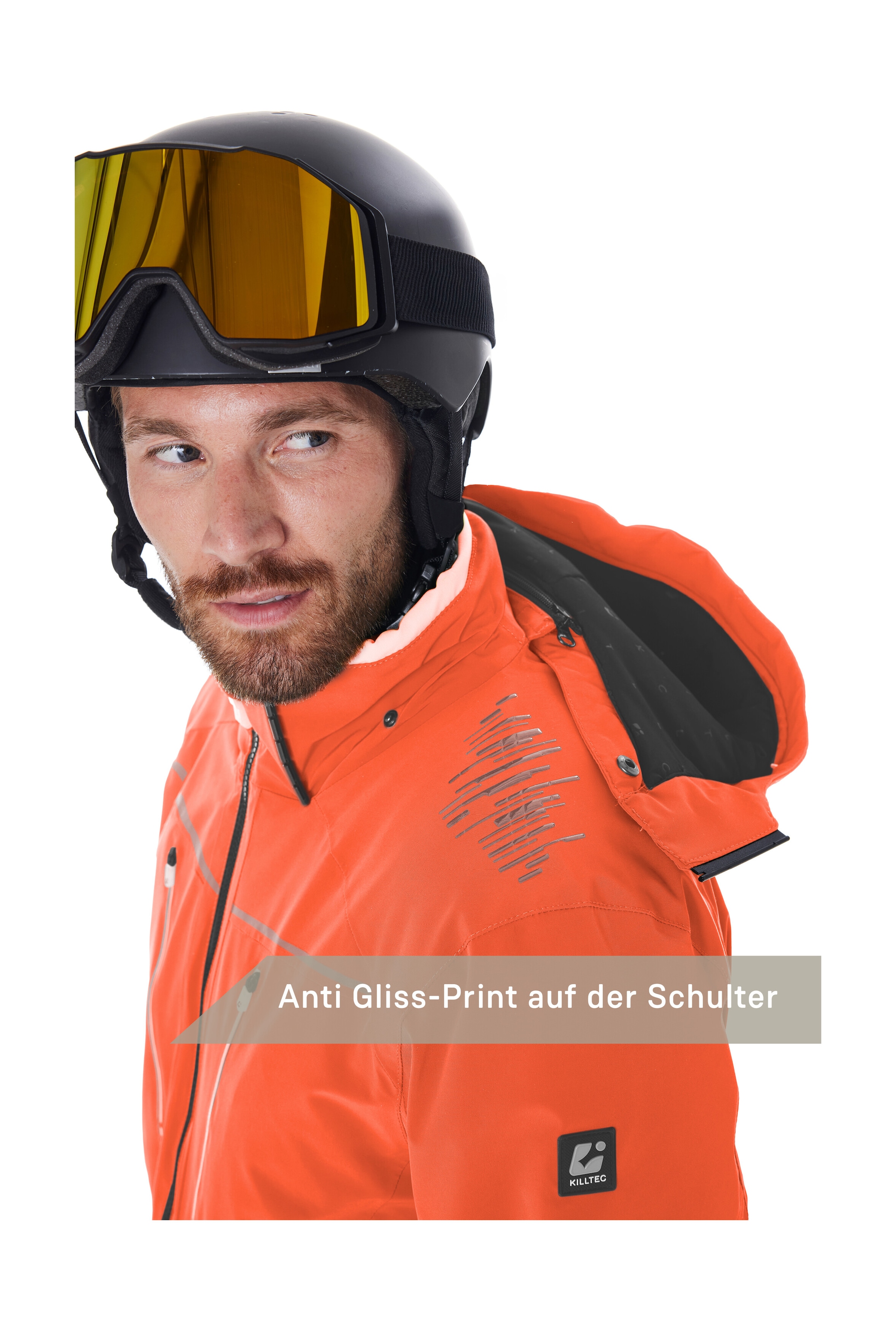 Killtec Skijacke »KSW 50 MN SKI JCKT« Herren Skijacke: wasserdicht, atmungsaktiv, 4-Wege-Stretch, Schneefang