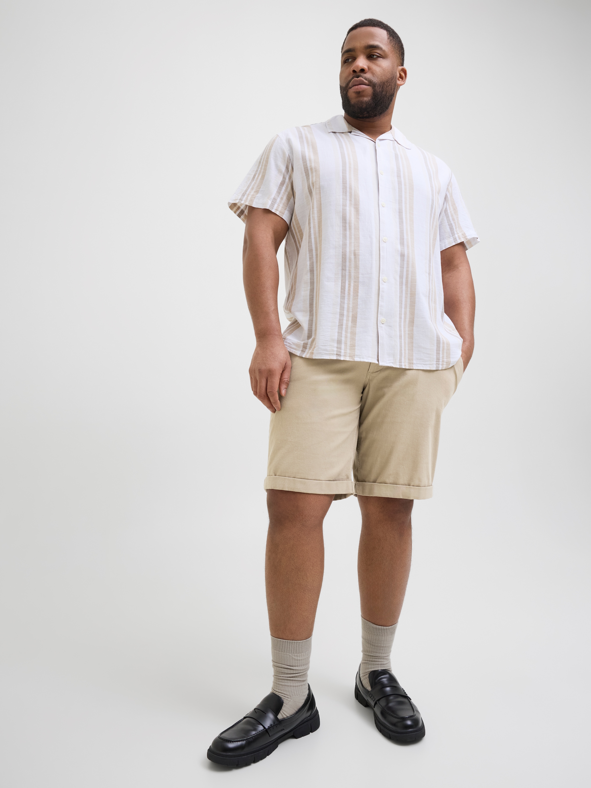 Jack & Jones PlusSize Chinoshorts »JPSTDAVE JJCHINO SHORTS SN AKM PLS«