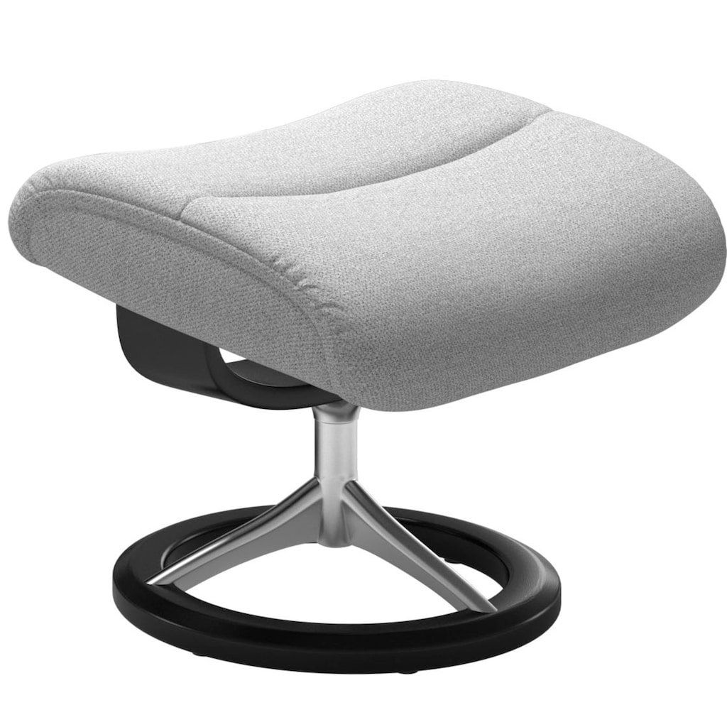 Stressless® Relaxsessel »View«, (Set, Relaxsessel mit Hocker), mit Signature Base, Größe M,Gestell Schwarz