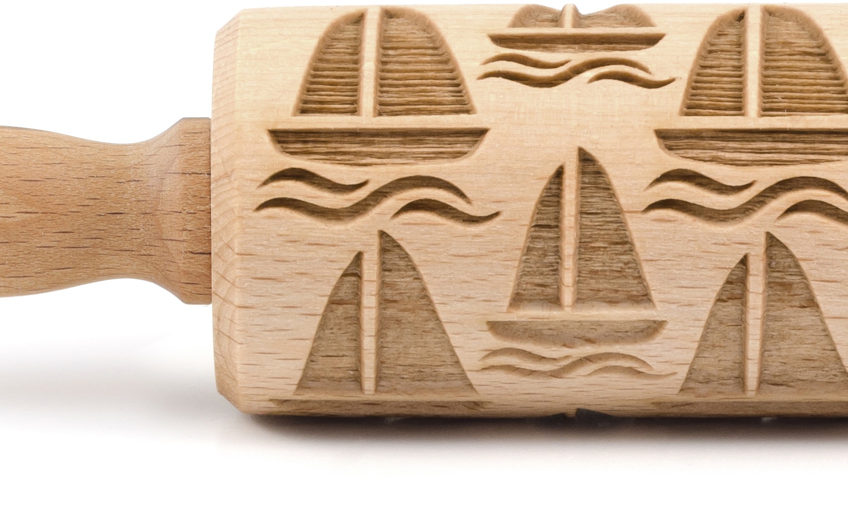 folkroll Teigroller »3D-Motiv-Teigrolle« Boot