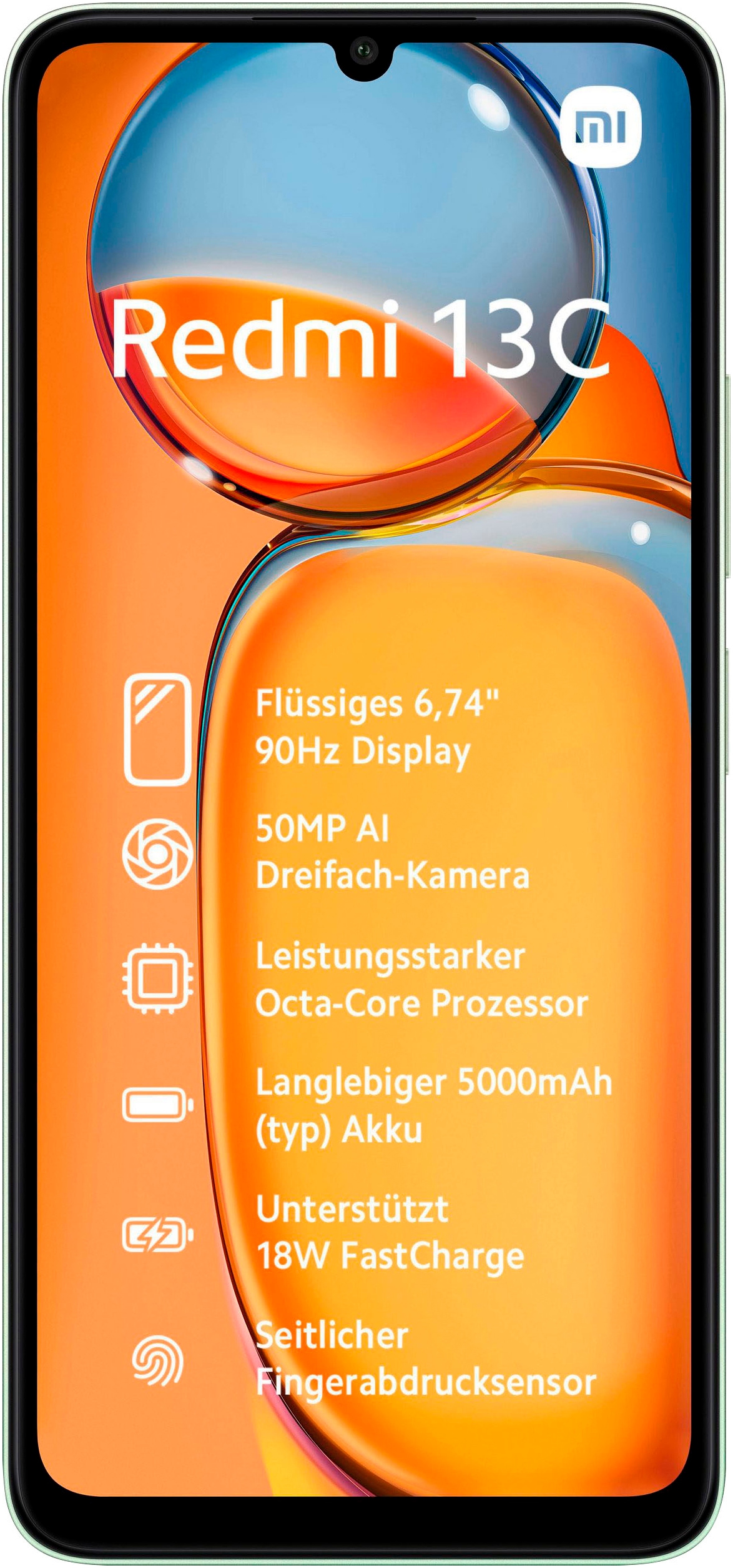 Xiaomi Smartphone »Redmi 13C 4+128GB«, clover green