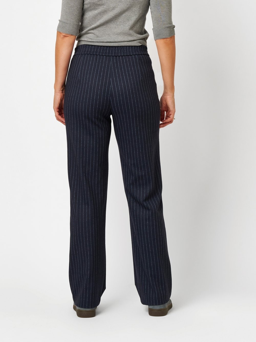 Relaxed Palazzohose »Scarlet Wide«  mit Nadelstreifen