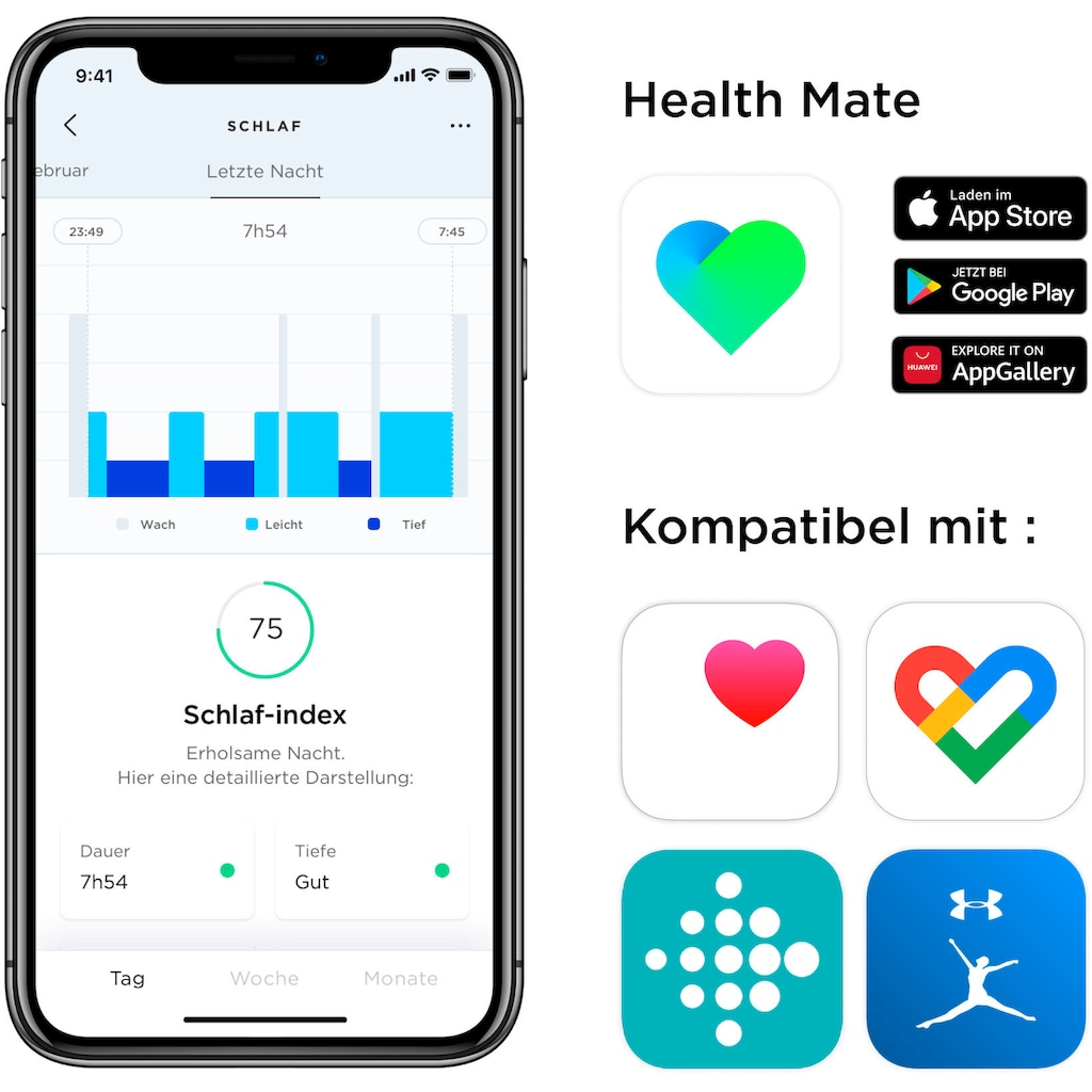 Withings Fitnessuhr »Move EKG«