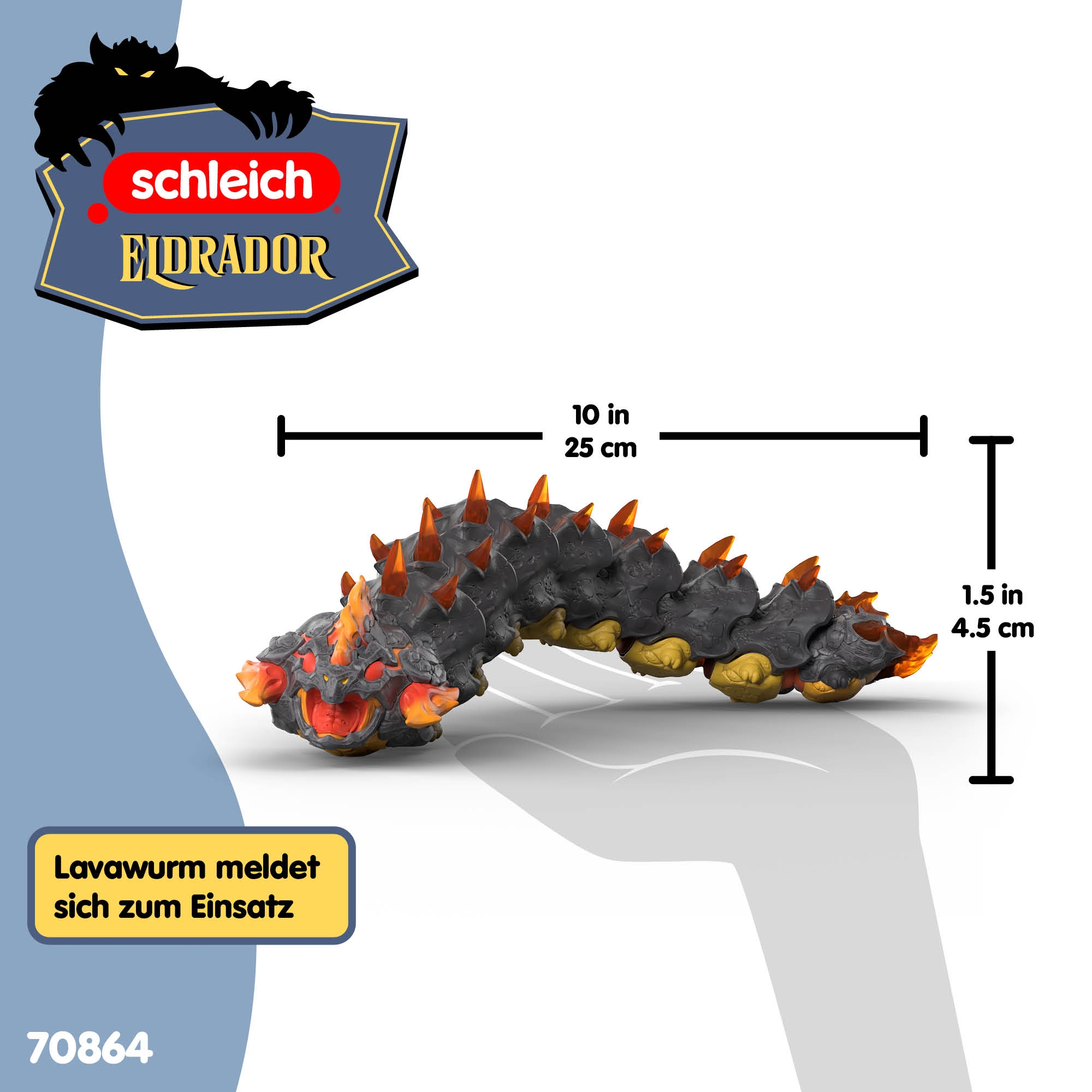Schleich® Spielfigur »ELDRADOR® CREATURES, Lavawurm (70864)«