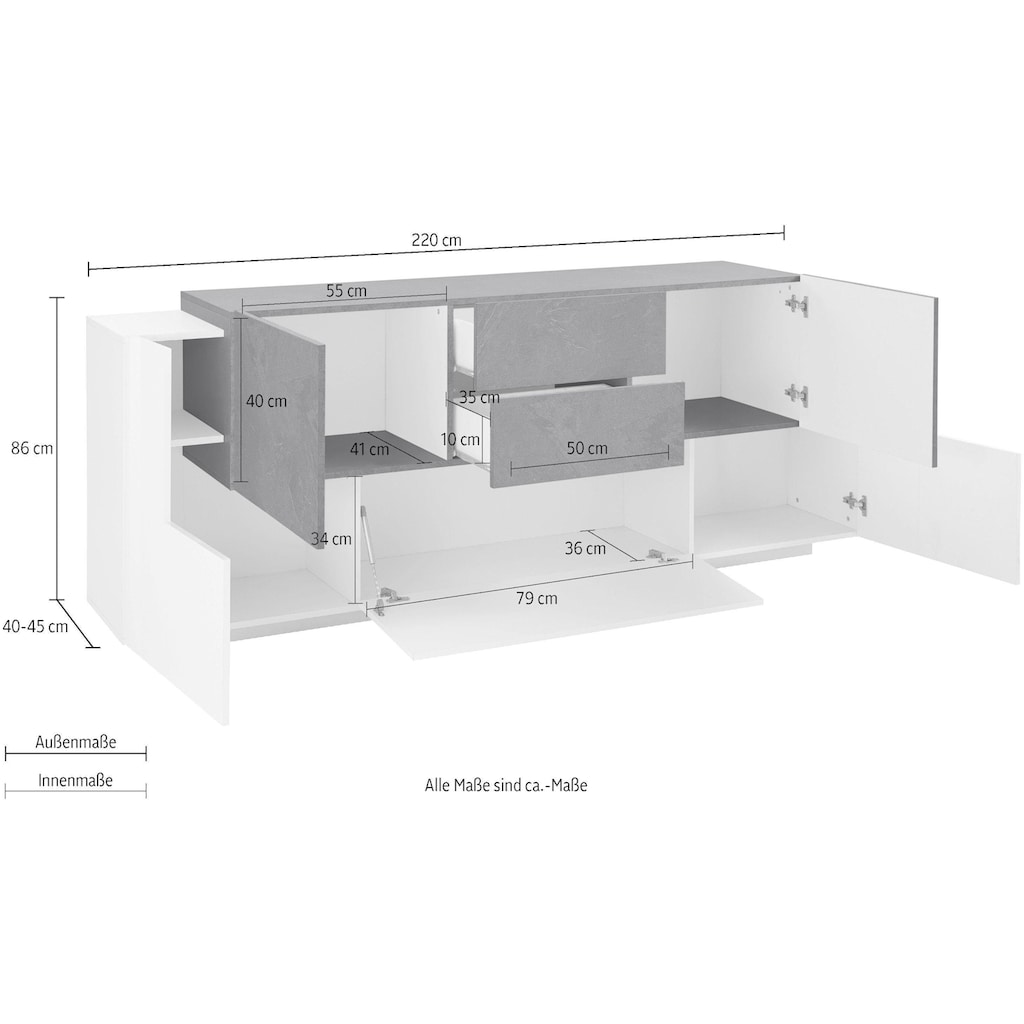 Tecnos Sideboard »Coro«