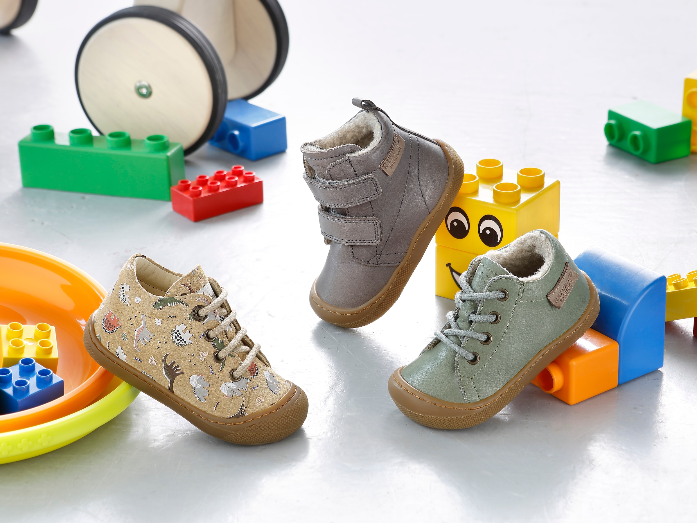 Naturino Lauflernschuh »WIGGHI VL«, Barfußschuh mit Warmfutter, Größenschablone zum Download