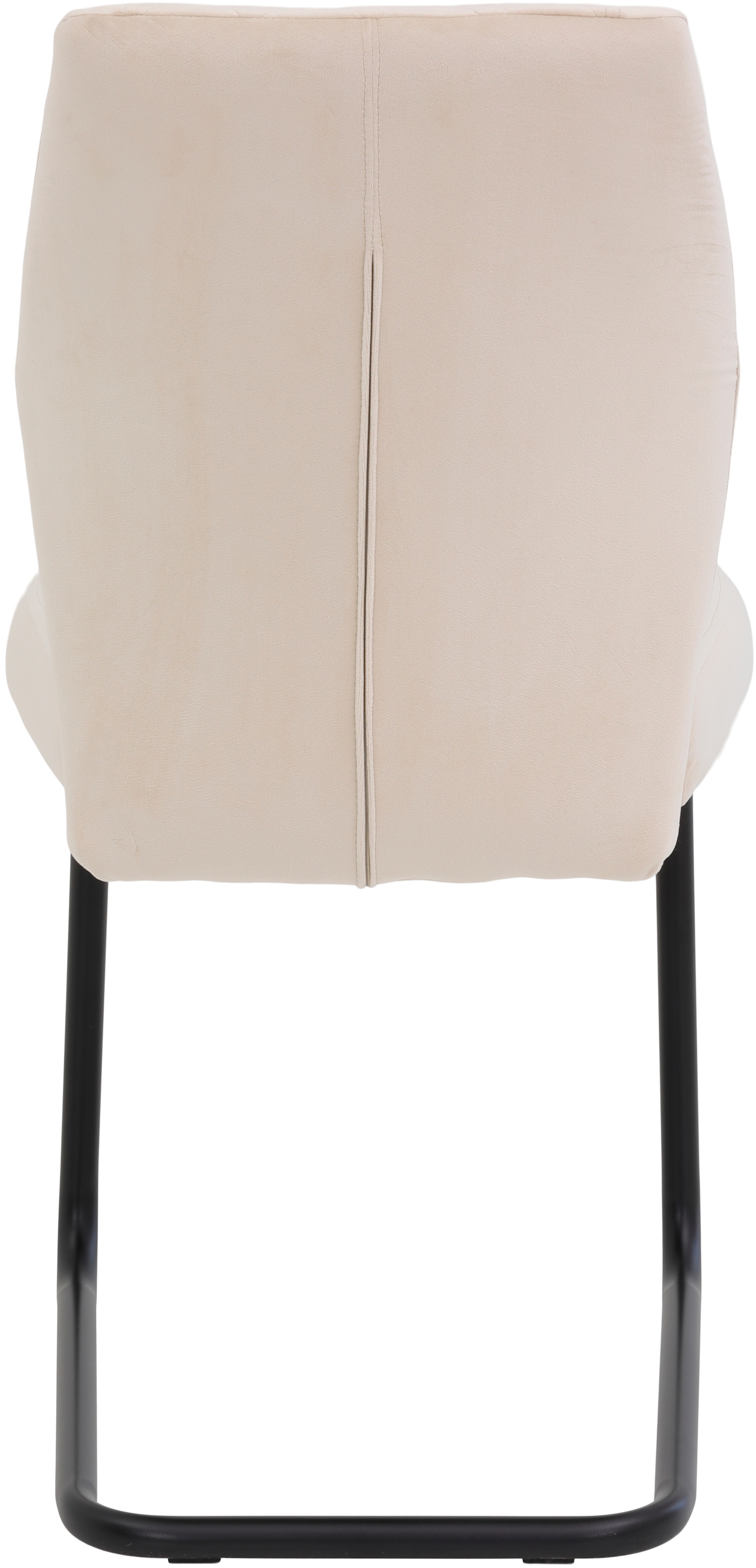 HELA Freischwinger »Freischwinger DALLAS 140kg belastbar, mit Rautensteppung«, (Set), 2 St., Samtvelours VELVET, Esszimmerstuhl, Rücken und Sitz ergonomisch gepolstert