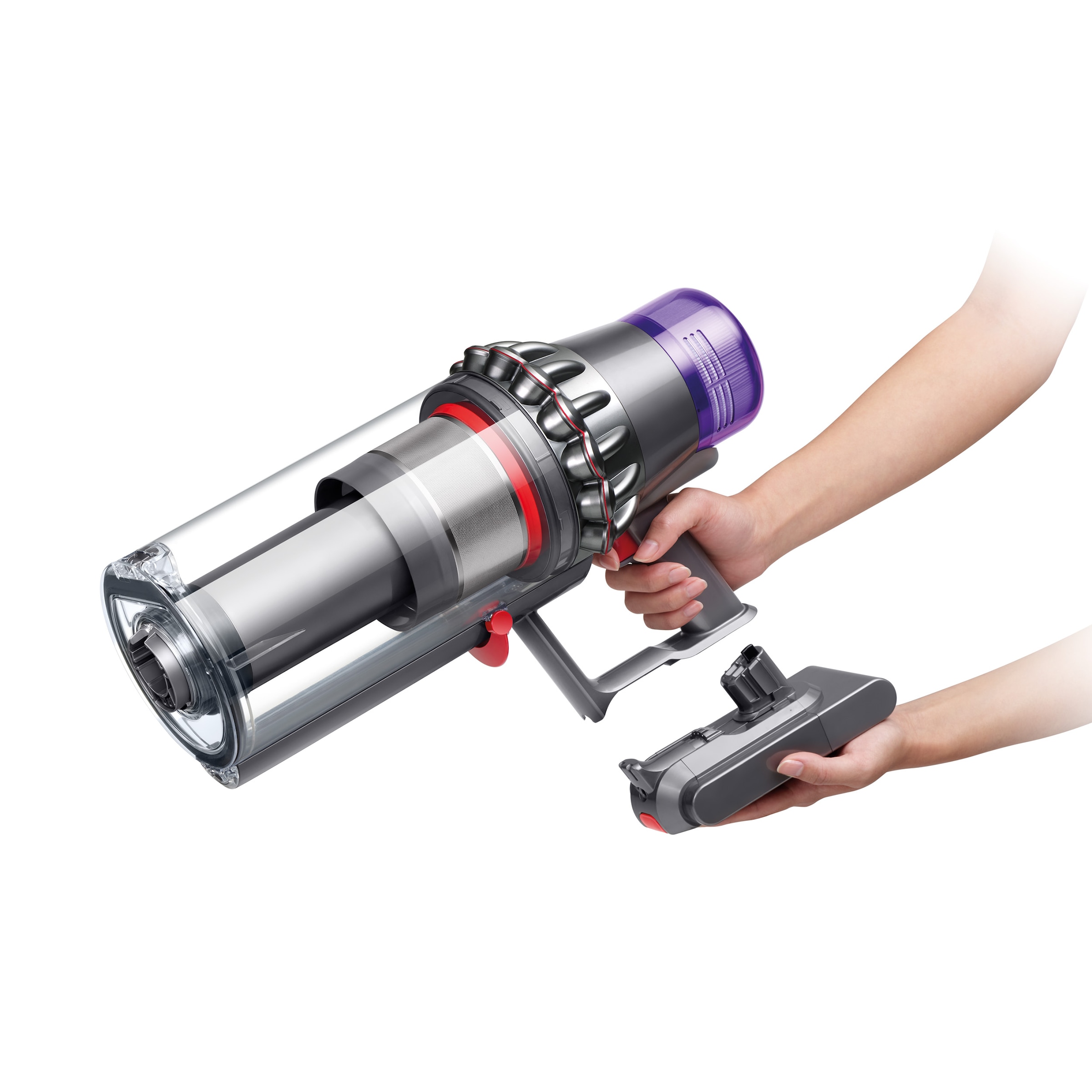 DYSON Akku-Hand-und Stielstaubsauger »V11™ Fluffy (Nickel/Rot)«