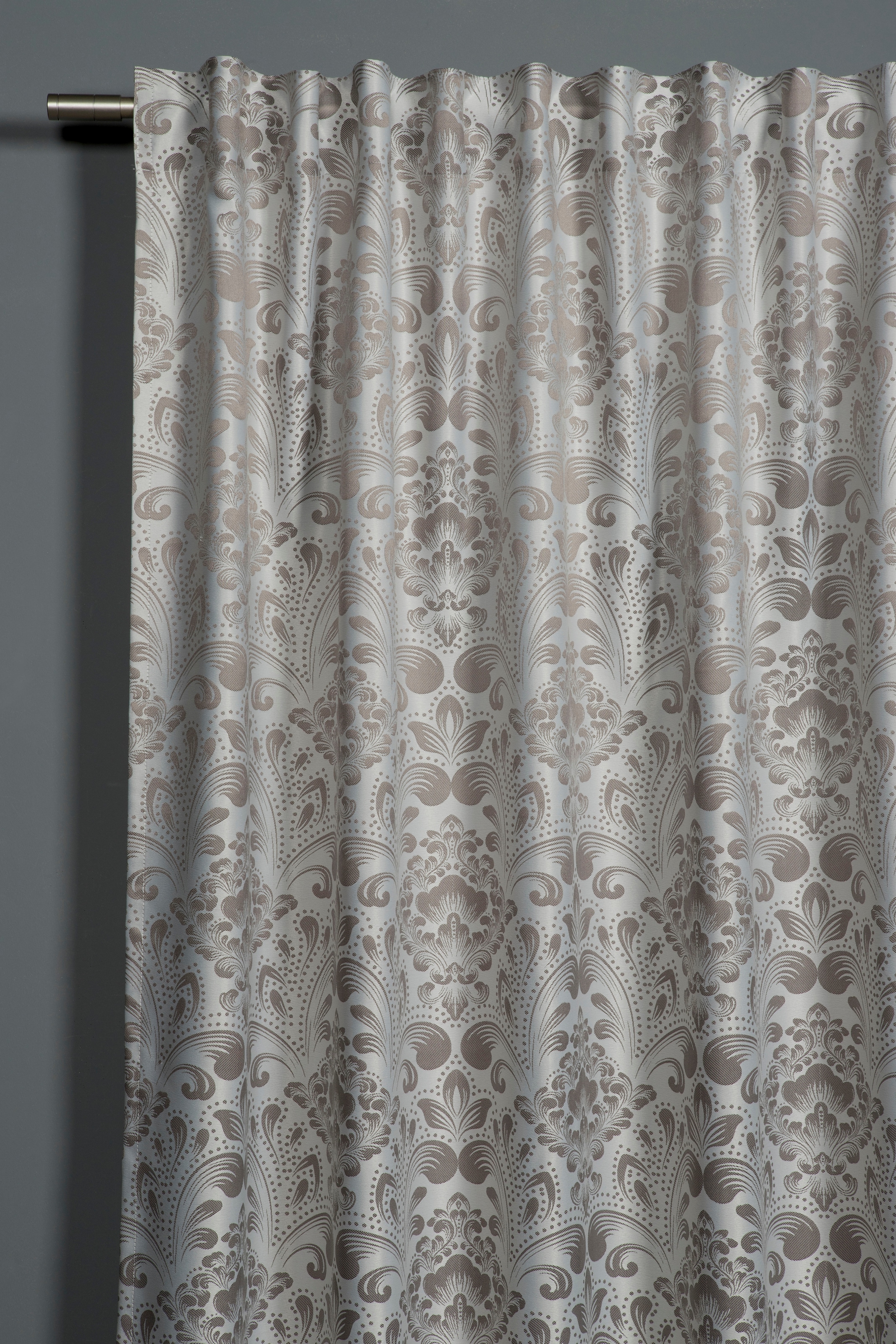 Gardine »Schal Jacquard Ornamente«, (1 St.), mit Gardinenband und verdeckten Schlaufen