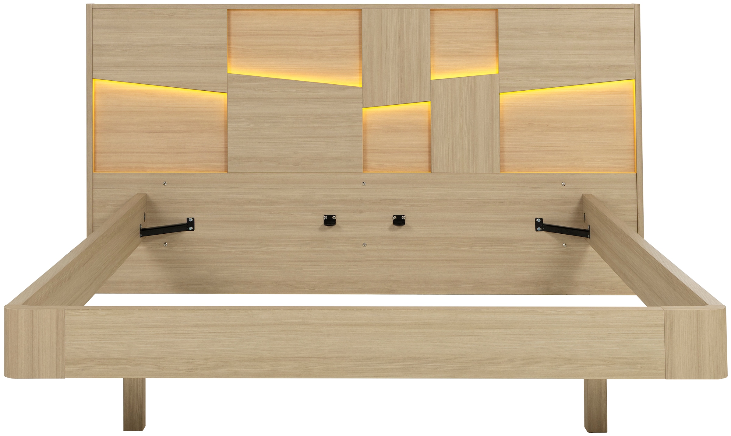 Gami Einzelbett Ein elegantes Bett mit integrierter Beleuchtung