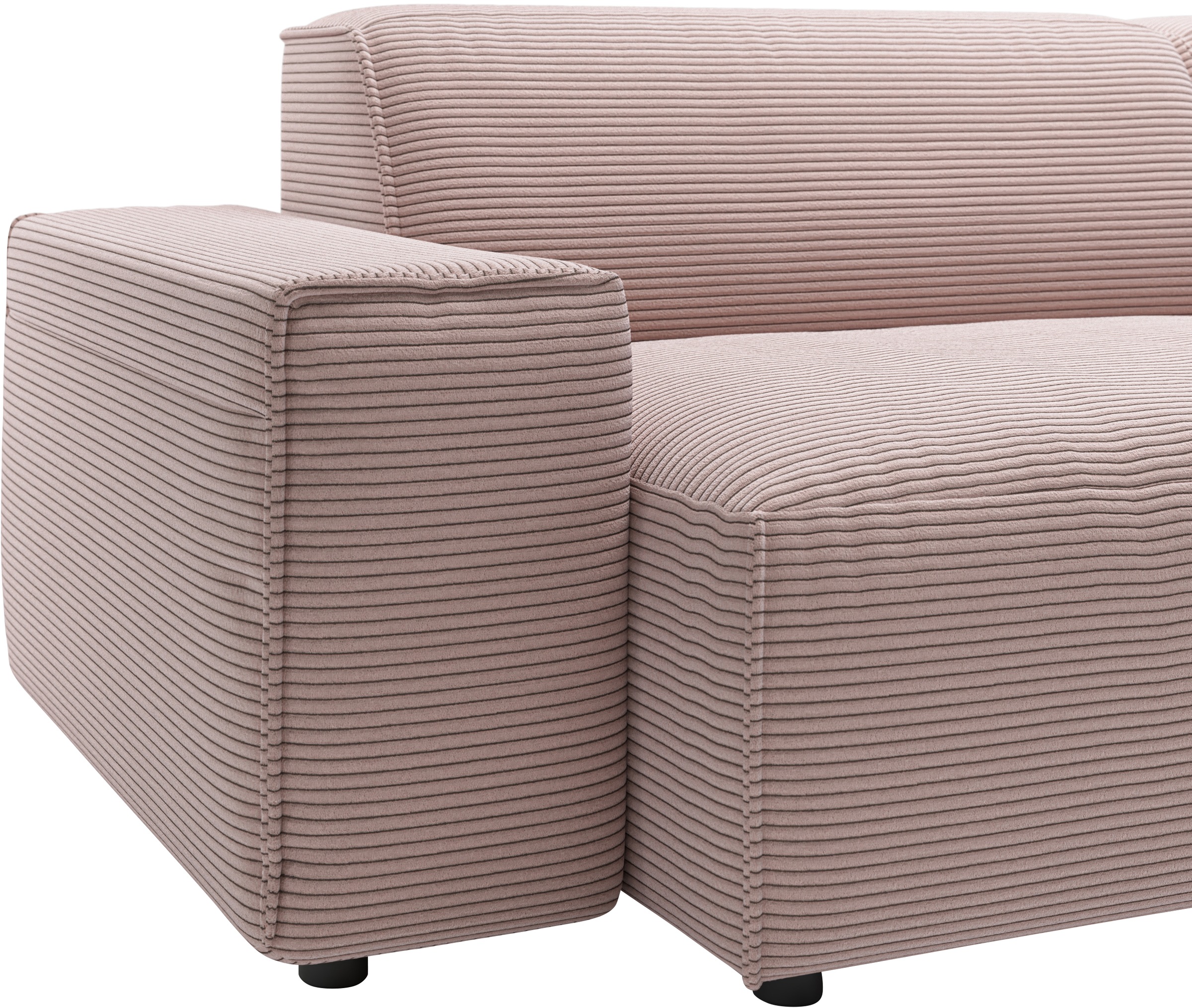 andas Ecksofa »Glimminge L-Form auch in Breitcord, Feincord + Easy care-Bezug,«, Breite 264, Zierkissen