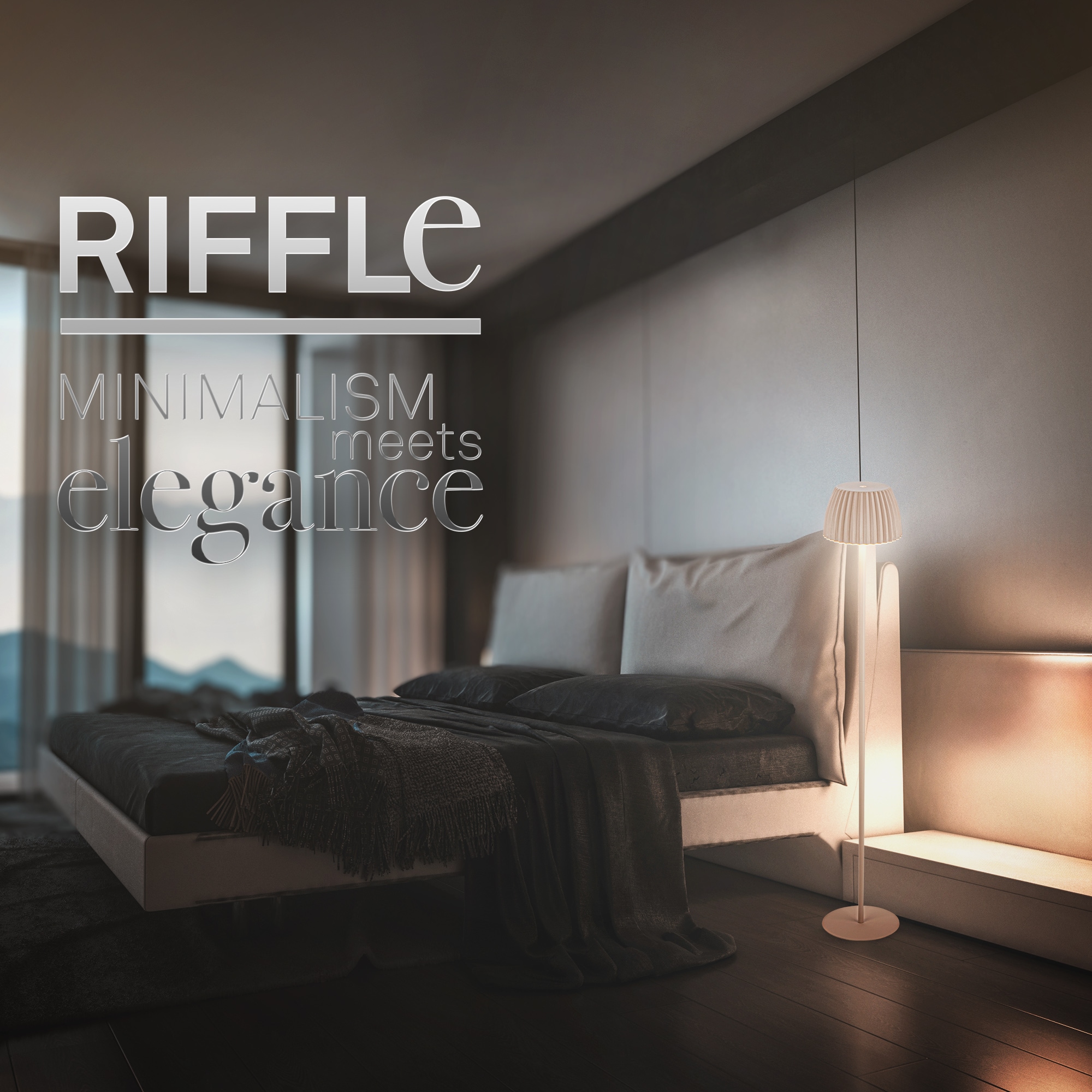 Briloner Leuchten LED Stehlampe »Akku LED Stehleuchte Riffle«