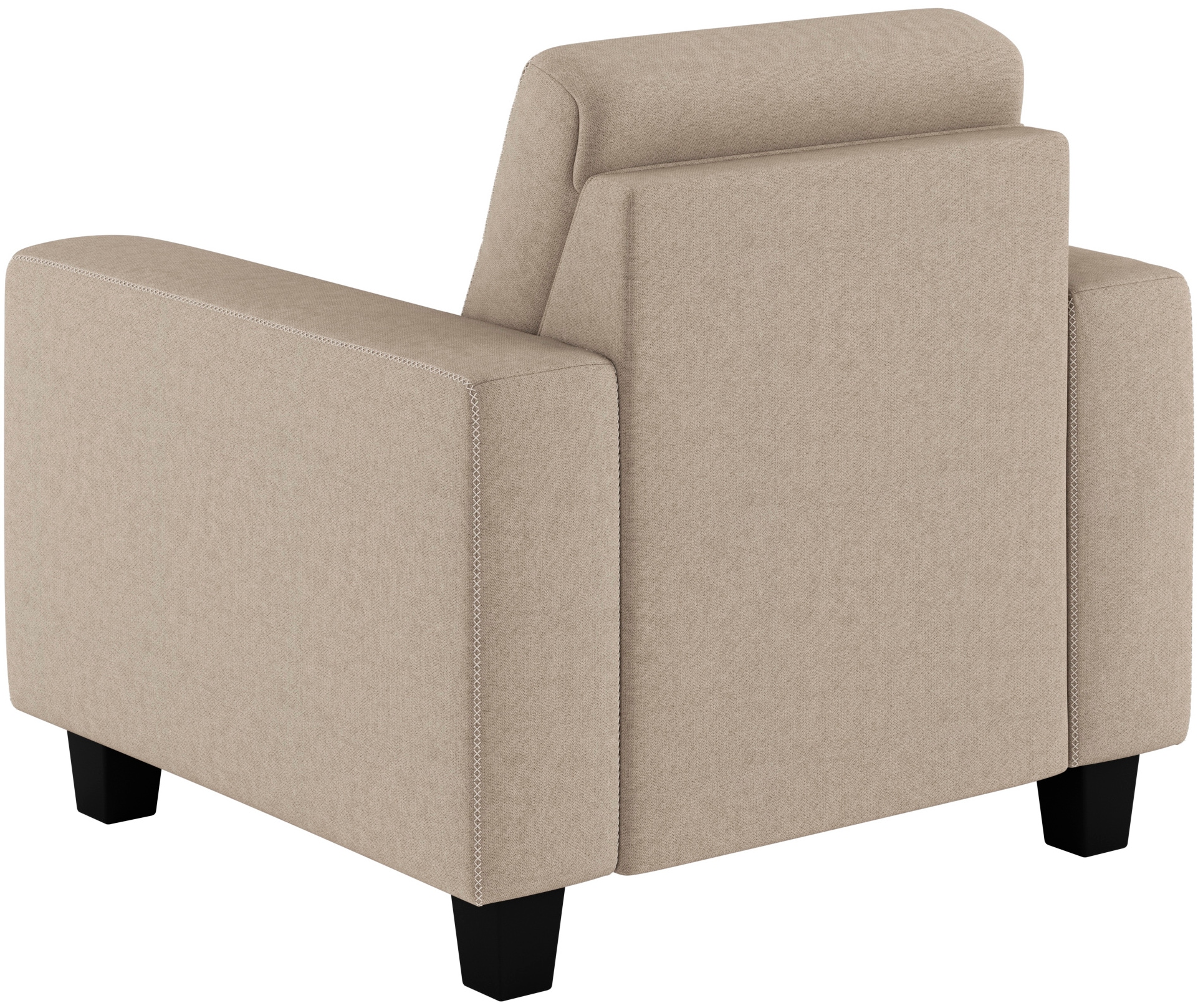 Places of Style Sessel »Varese«, Kreuznaht in beige