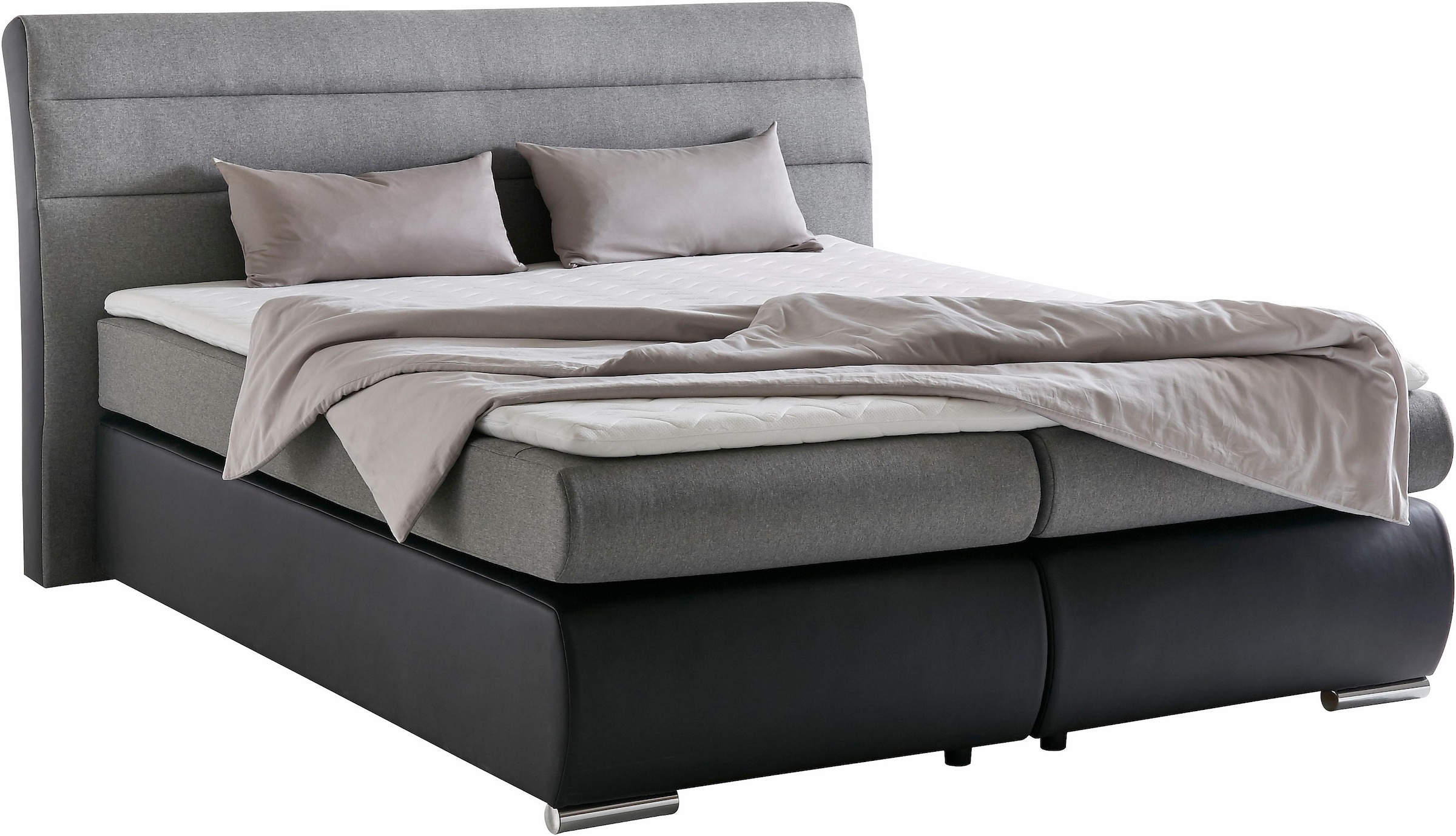 Places of Style Boxspringbett »Luna«, bis zu 3 Härtegrade, incl. Topper