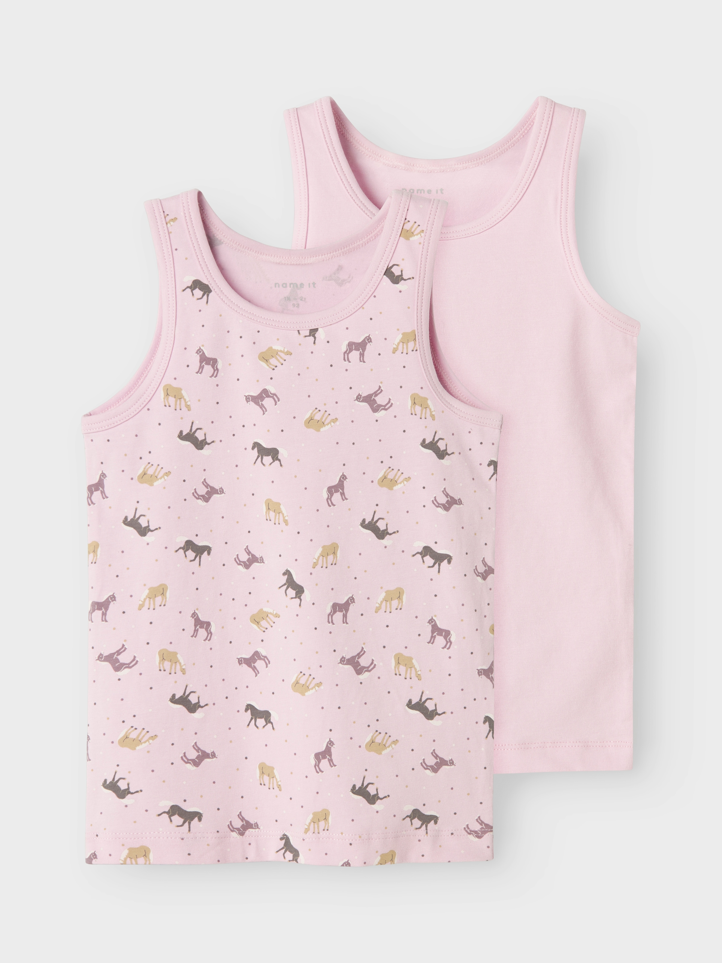Name It Unterhemd »NMFTANK TOP 2P CORSAGE HORSE«, (Packung, 2 St.)