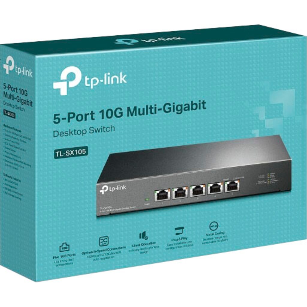 TP-Link Netzwerk-Switch »5-Port 10G Multi-Gigabit Switch«