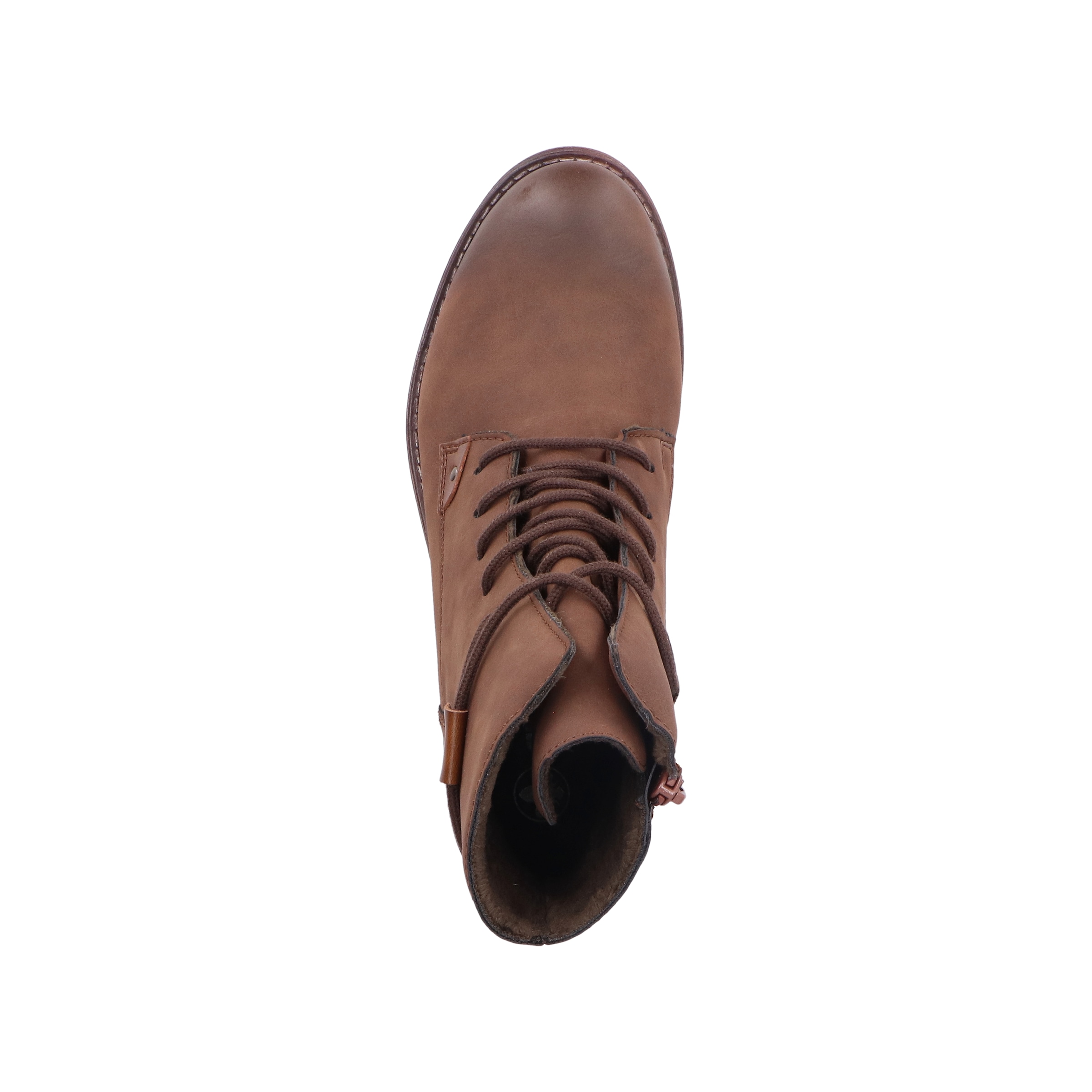 Rieker Schnürstiefelette  Schnürboots mit schaftumspielender Schnürung, in dezenter Used-Optik