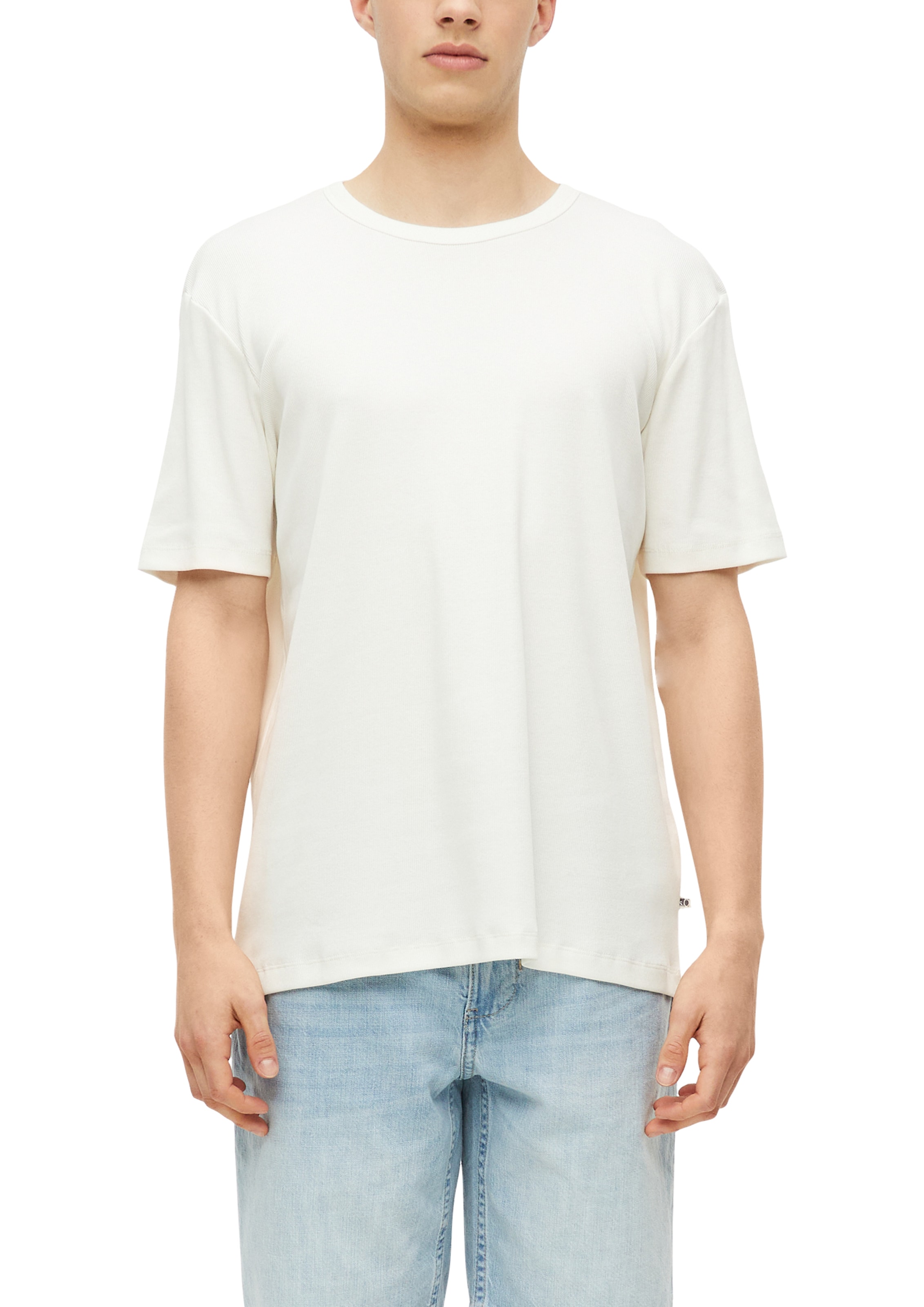 s.Oliver Kurzarmshirt Sommershirt mit Stretch  / unifarben