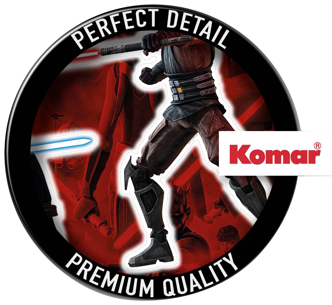 Komar Wandtattoo »Clone Wars Showdown - Größe 100 x 70 cm« selbstklebend, Wandsticker, Kinderzimmer