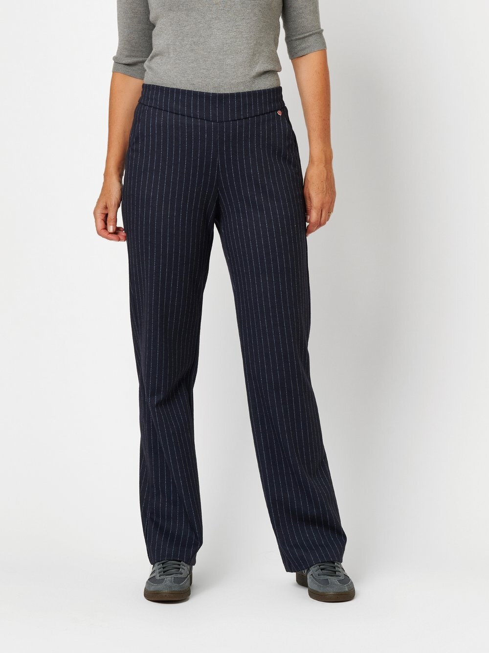 Relaxed Palazzohose »Scarlet Wide«  mit Nadelstreifen