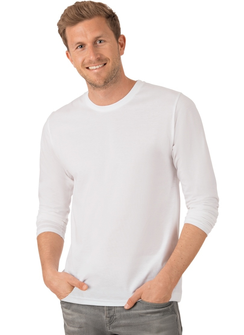 Trigema T-Shirt »TRIGEMA Langarmshirt aus 100% Baumwolle« bei ♕