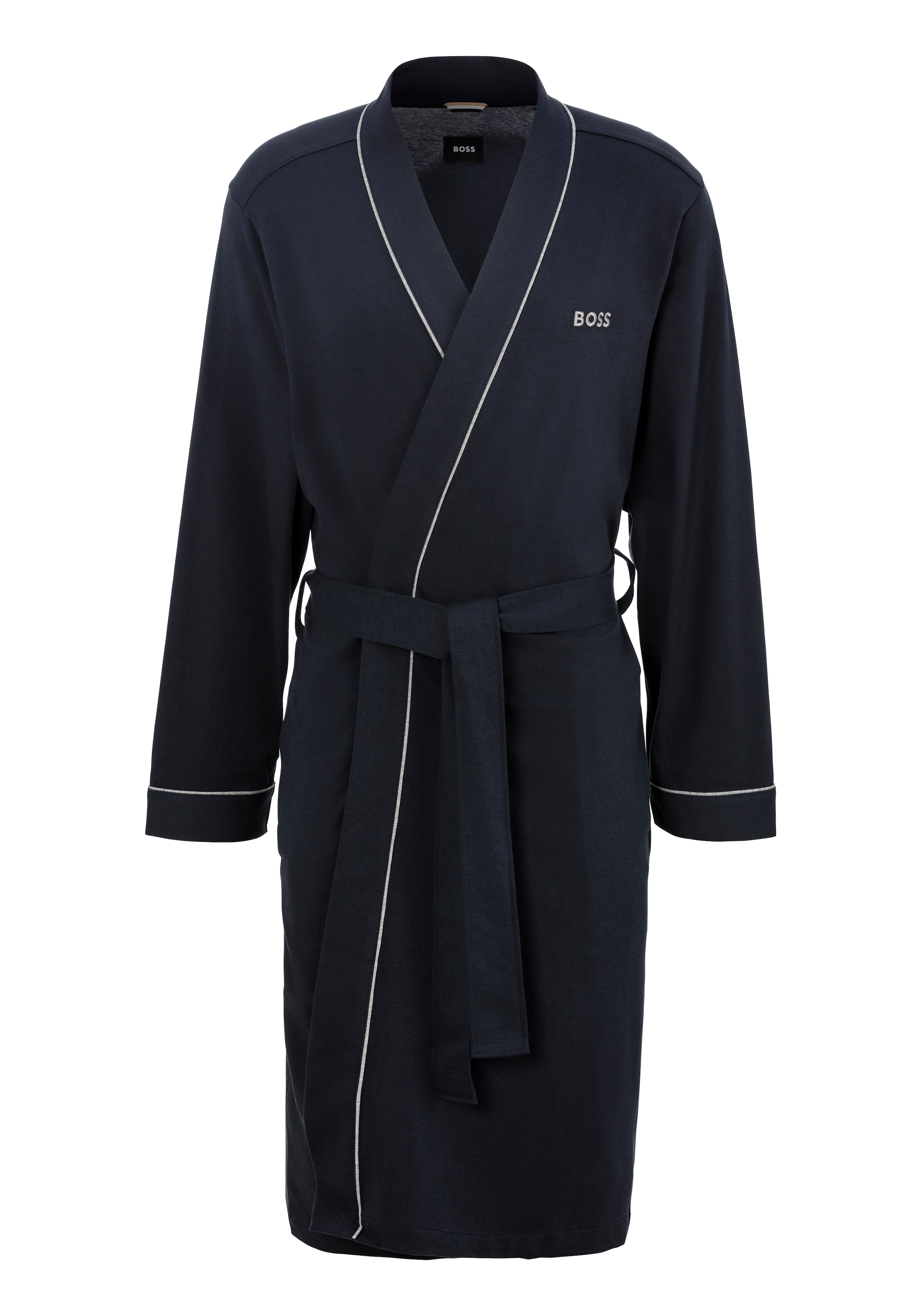 BOSS Morgenmantel »Kimono BM«, mit Logostickerei