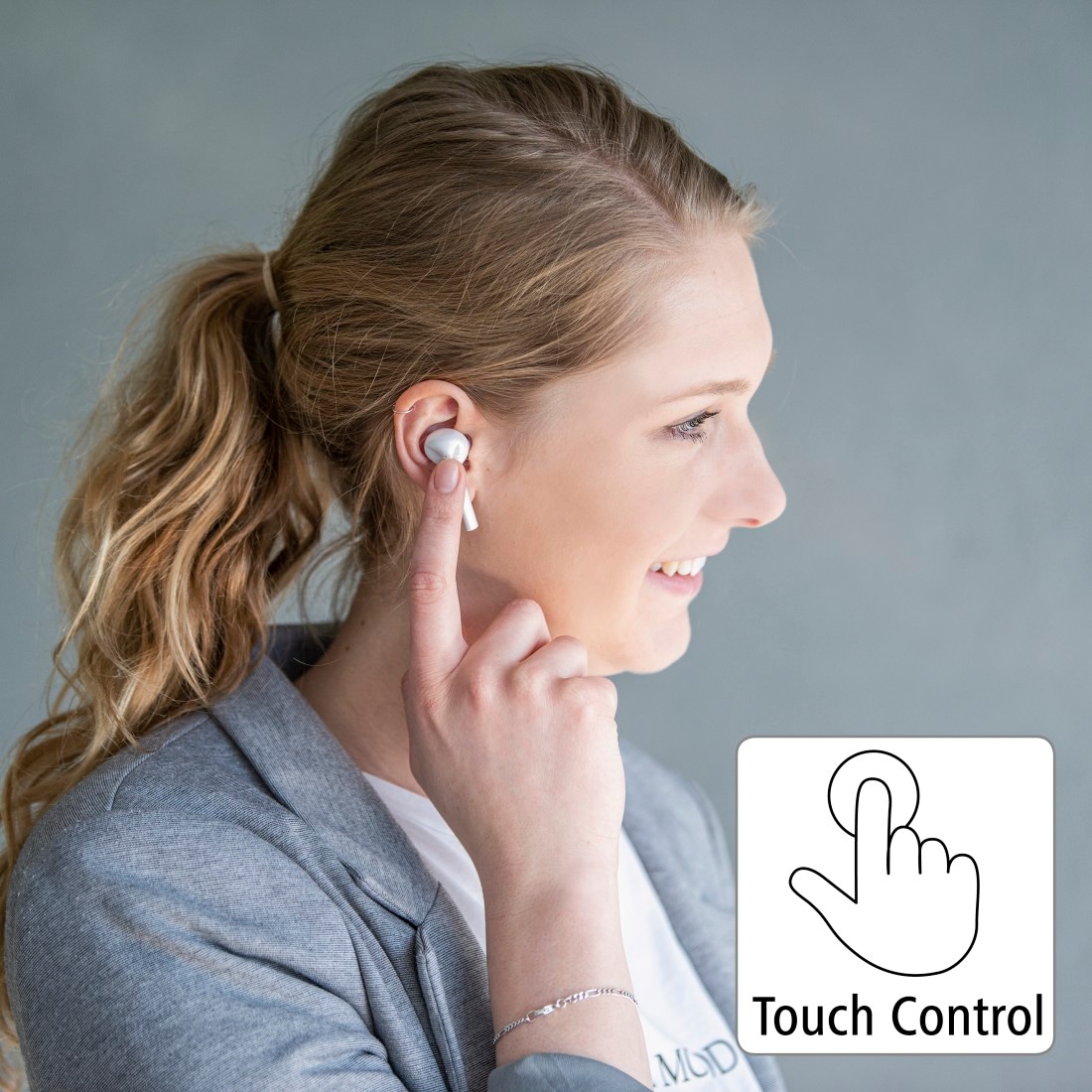 Hama In-Ear-Kopfhörer »Bluetooth® Kopfhörer True A2DP Sprachassistenten UNIVERSAL Wireless, Berührungssteuerung, Garantie Bluetooth-AVRCP Ear Sprachsteuerung, USB-C Ladebox«, Google Bluetooth-HFP-HSP, Jahre In | Siri ➥ und 3 Assistant Anschluss, XXL