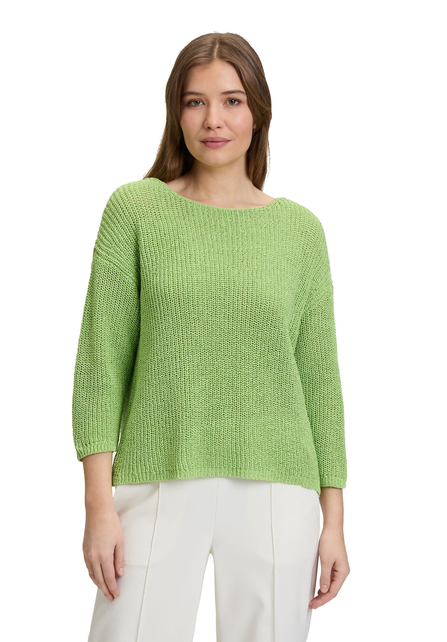 Betty Barclay Rundhalspullover »Basic-Strickpullover mit Rippenstruktur«