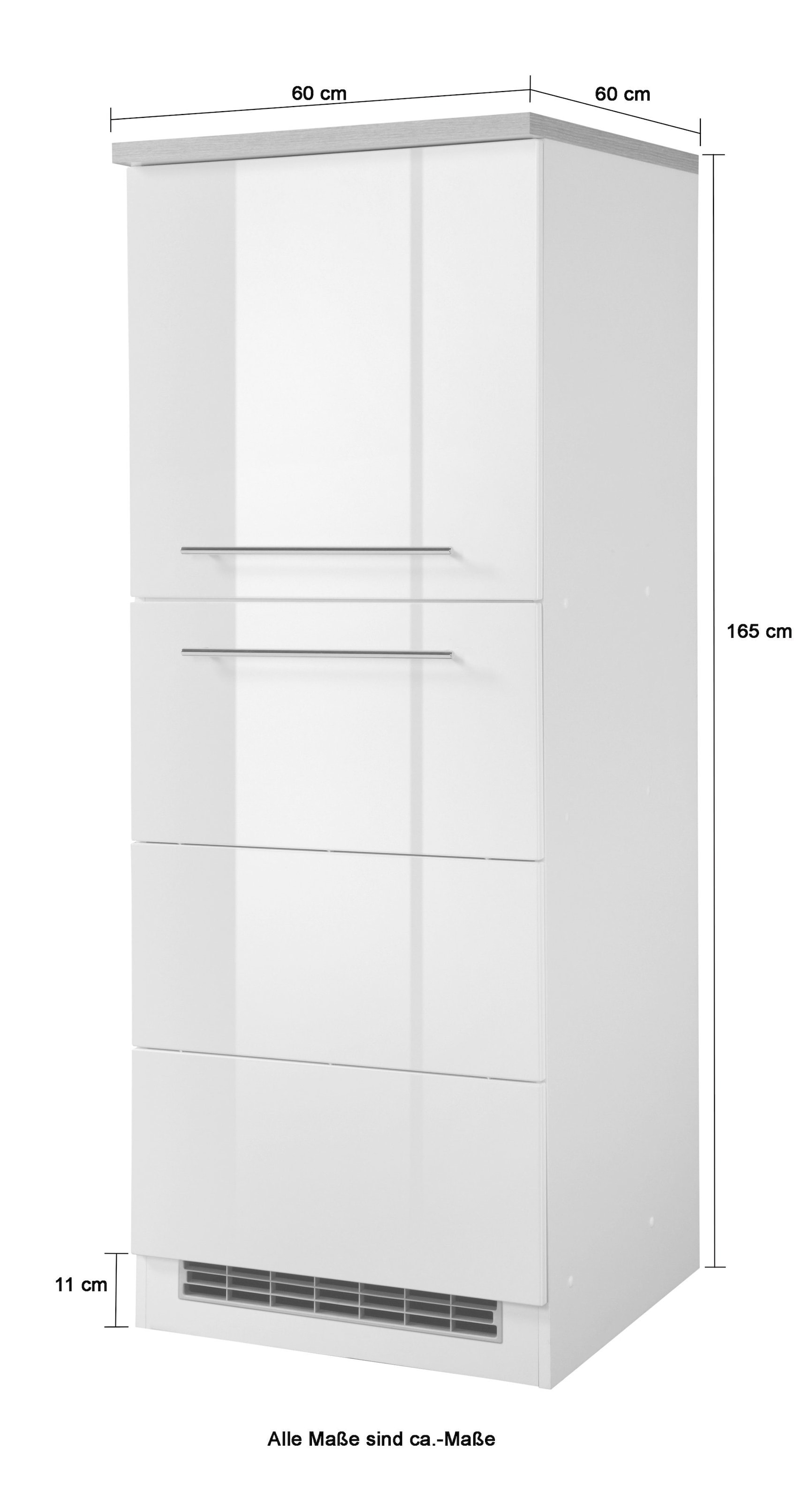 HELD MÖBEL Kühlumbauschrank »Wien«, 60 cm breit, für Einbaukühlschrank  bequem bestellen
