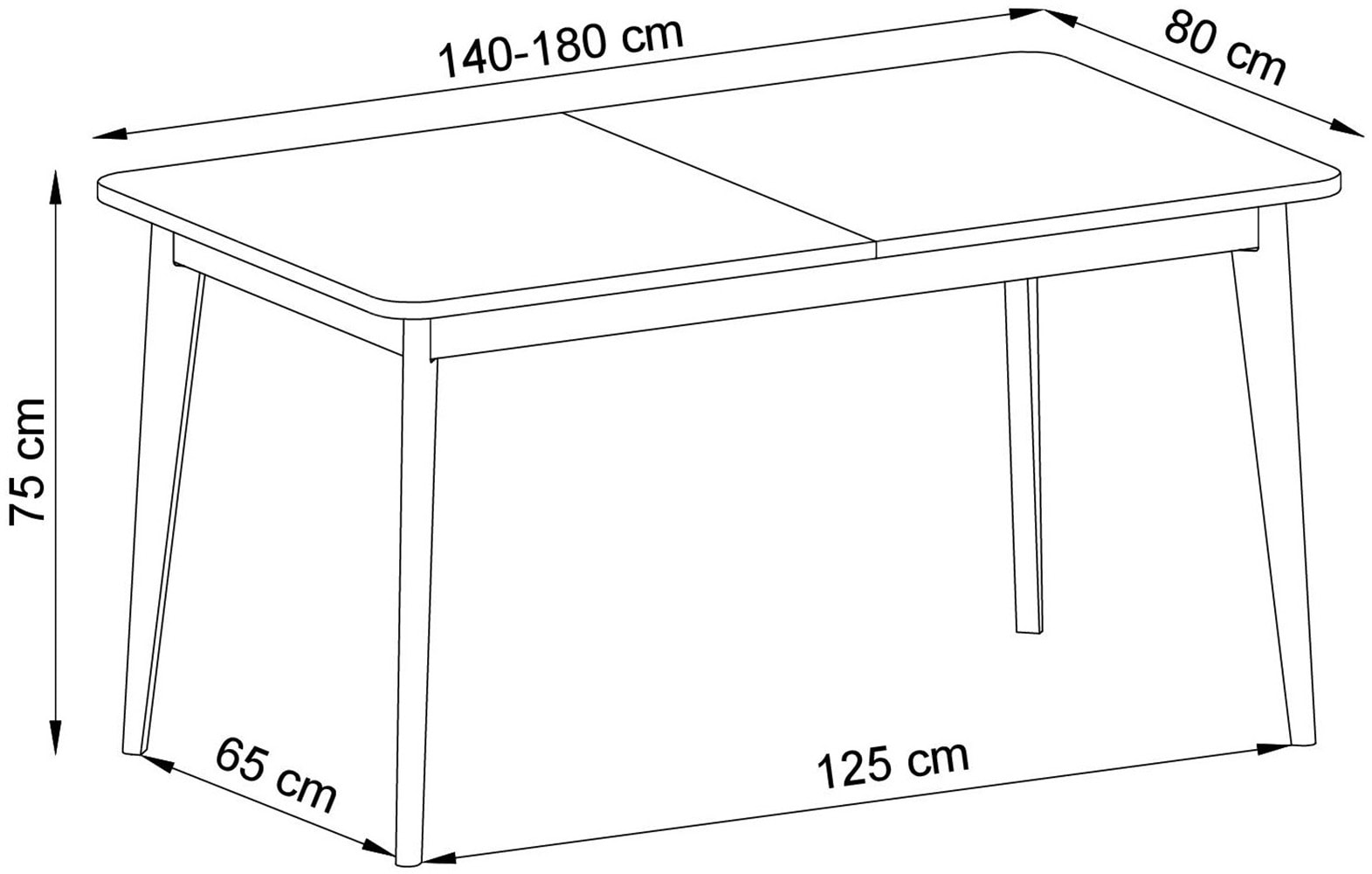 INOSIGN Esstisch »Torge, Tisch mit Auszugsfunktion, Küchentisch,Wohnzimmertisch«, (1 St.), skandinavischer Stil, in drei Farben verfügbar, ausziehbarer Esstisch