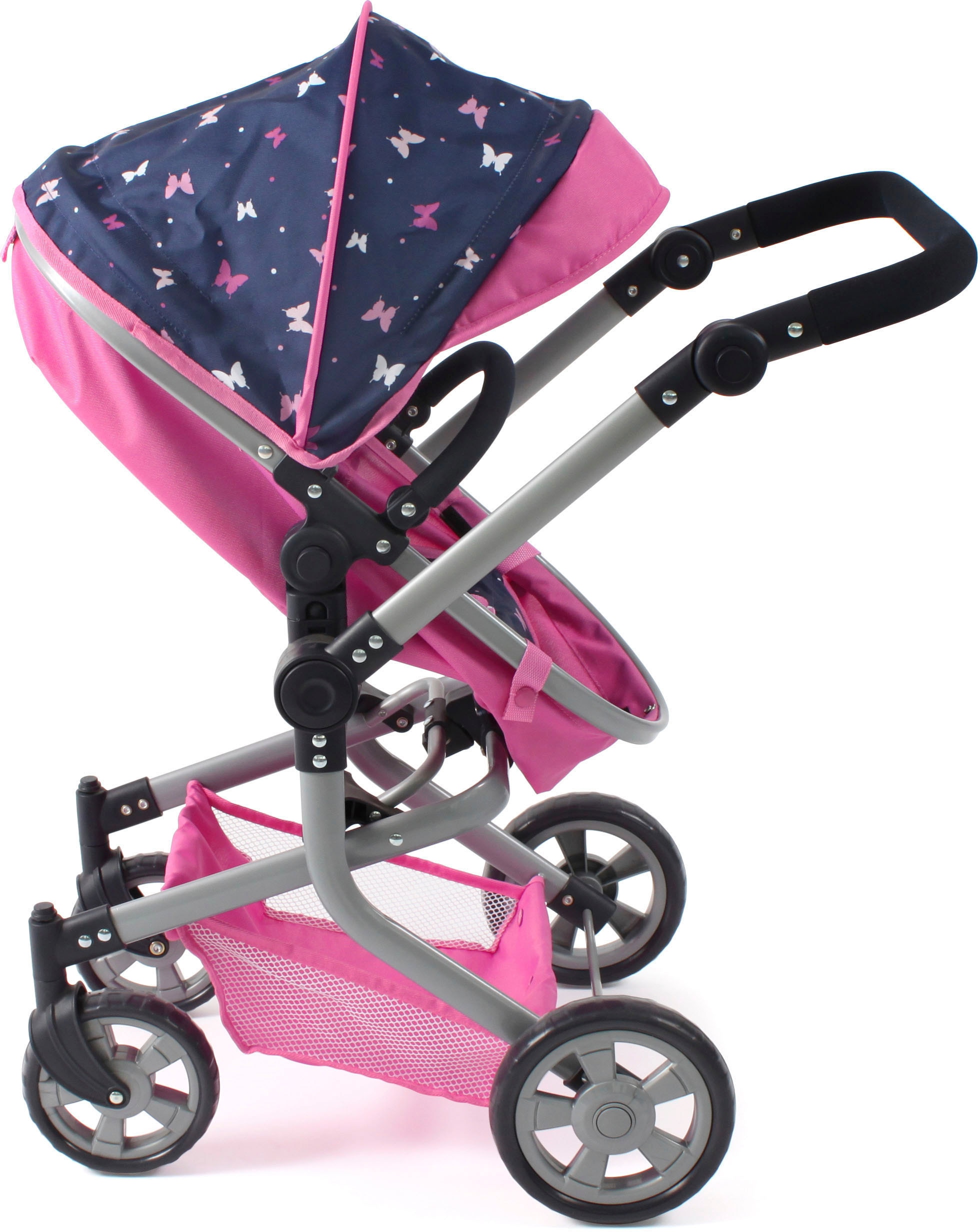 CHIC2000 Kombi-Puppenwagen »Mika, Butterfly, rosa«