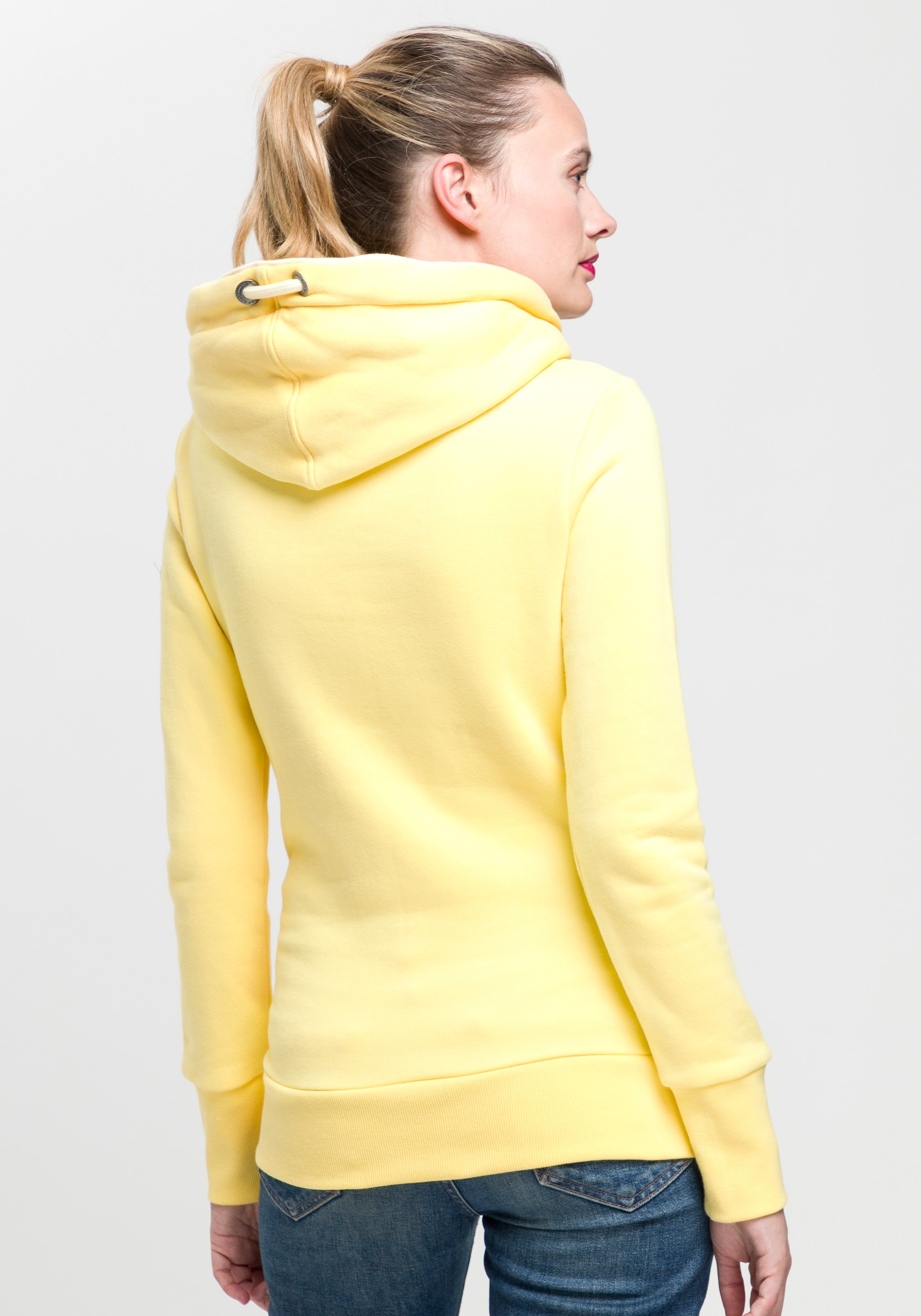 Ragwear Kapuzensweatshirt »GRIPYBUTTON« Sweater mit rustikalen Kordel-Akzenten