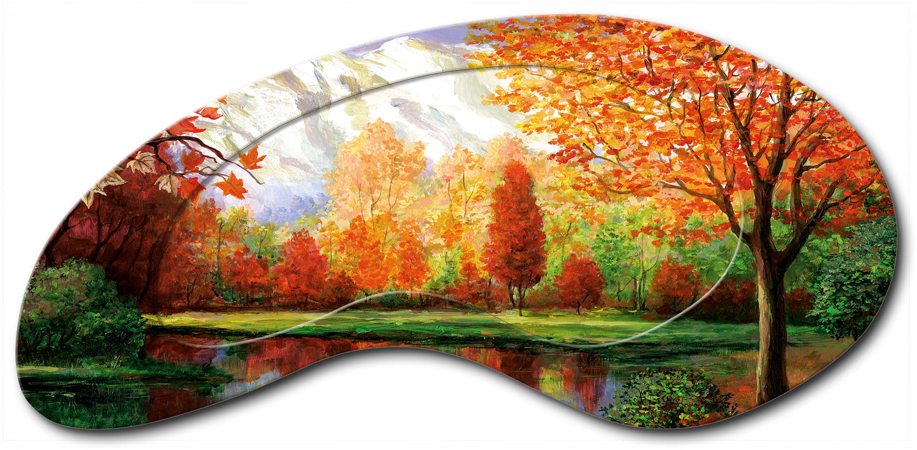Artland Wandbild am Jahreszeiten, bequem »Herbst Vier See«, kaufen (1 St.)