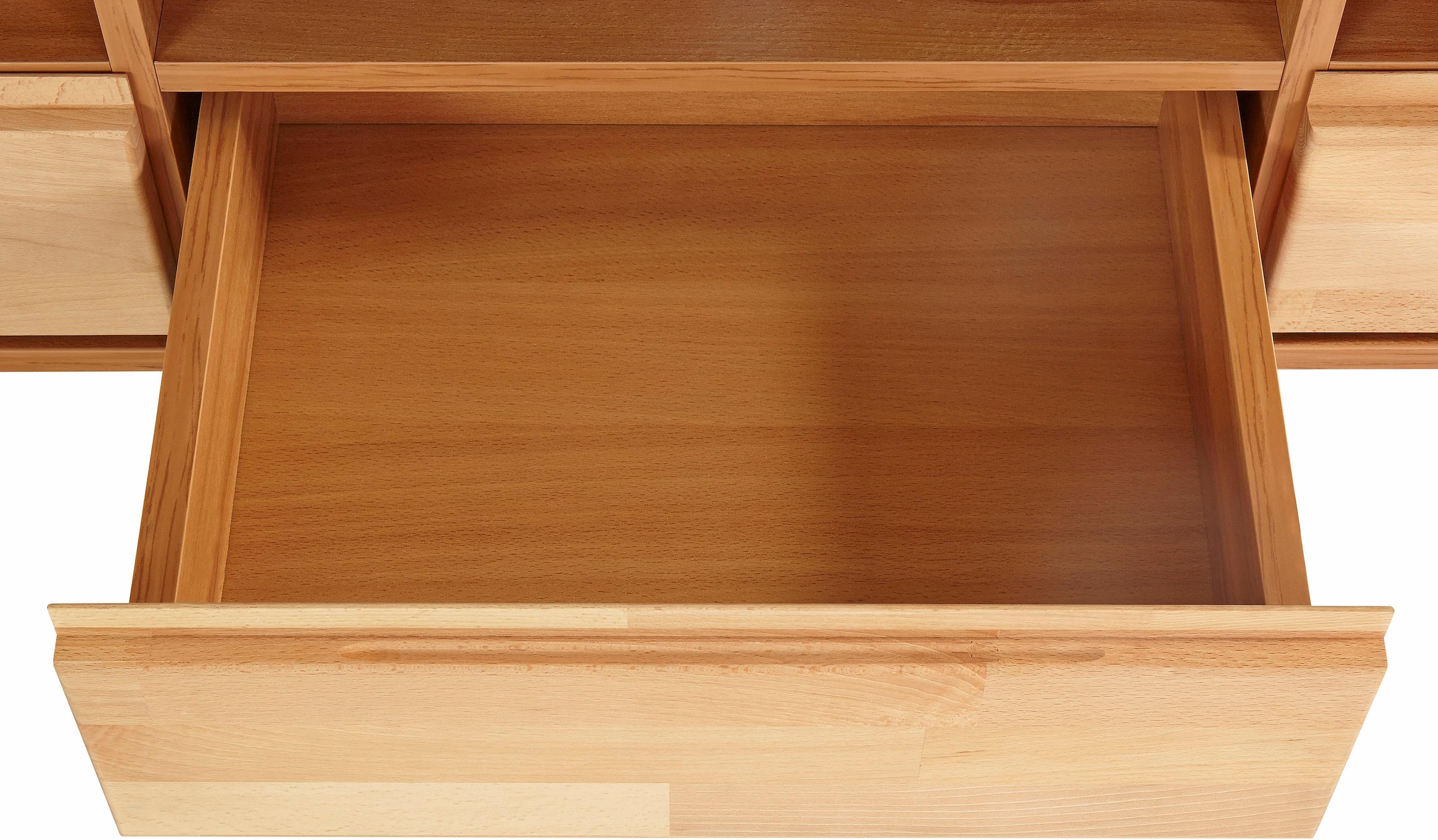 Home affaire Wohnwand »Vetro,Fronten Massivholz,Korpus Holzwekstoff,Griffmulden« Set, 4 Stk. tlg.