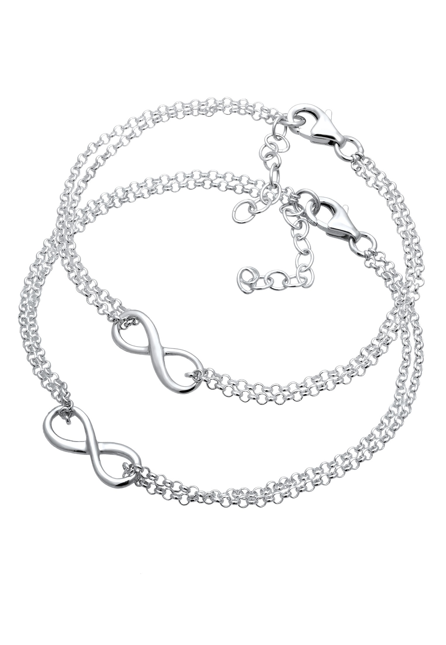 Elli Armketten Set »Armband Set Armband Mutter & Tochter Unendlichkeit 925 Sterling Silber«