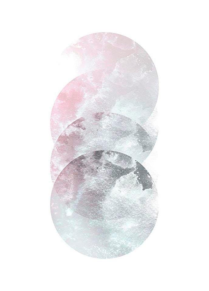 Komar Bild »Tessera Calidum« Formen | Kunst 1 Stk. tlg. Wandbild zur Dekoration - ohne Rahmen