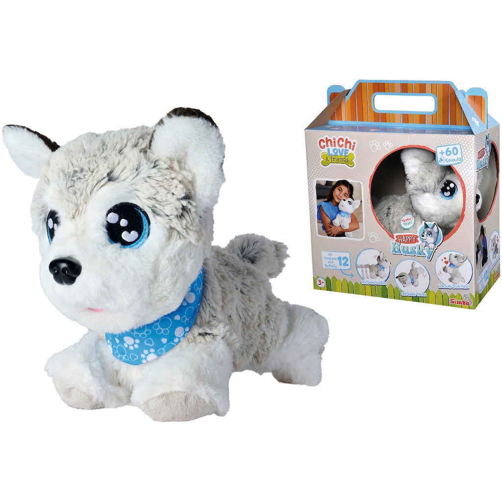 SIMBA Kuscheltier »Chi Chi Love Happy Husky«, mit Funktion