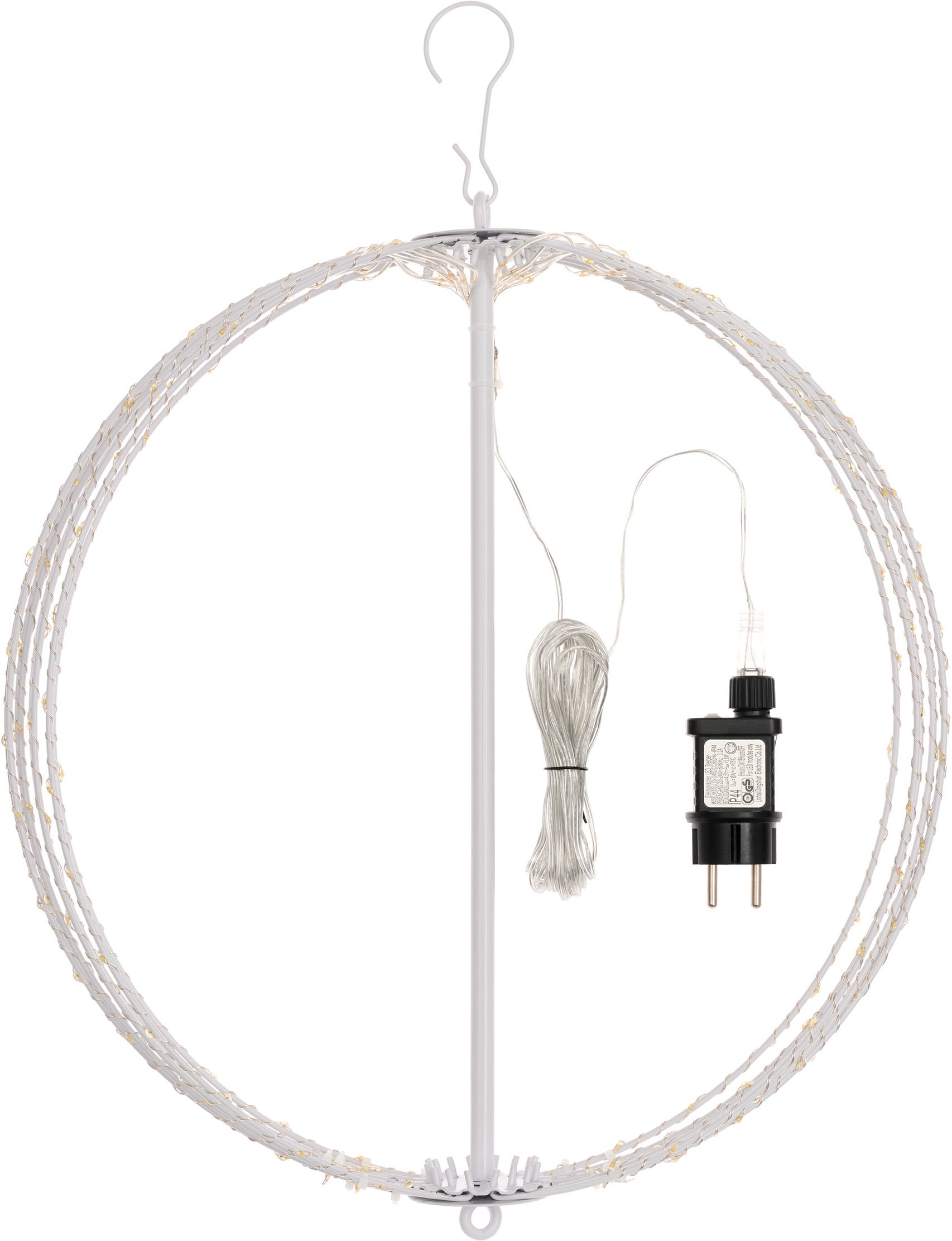 OTTO home LED Kugelleuchte »LED-Leuchtkugel THALLIA« LED-Modul 1 Stk. Warmweiß 6/18-h Timer, IP44, 5 m Zuleitung