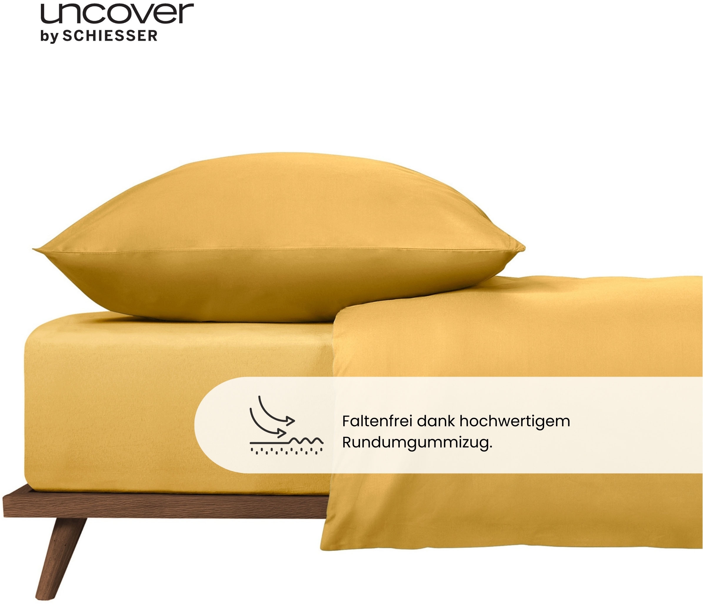 uncover by SCHIESSER Spannbettlaken »New Jersey aus 100% Baumwolle«, Made in Green