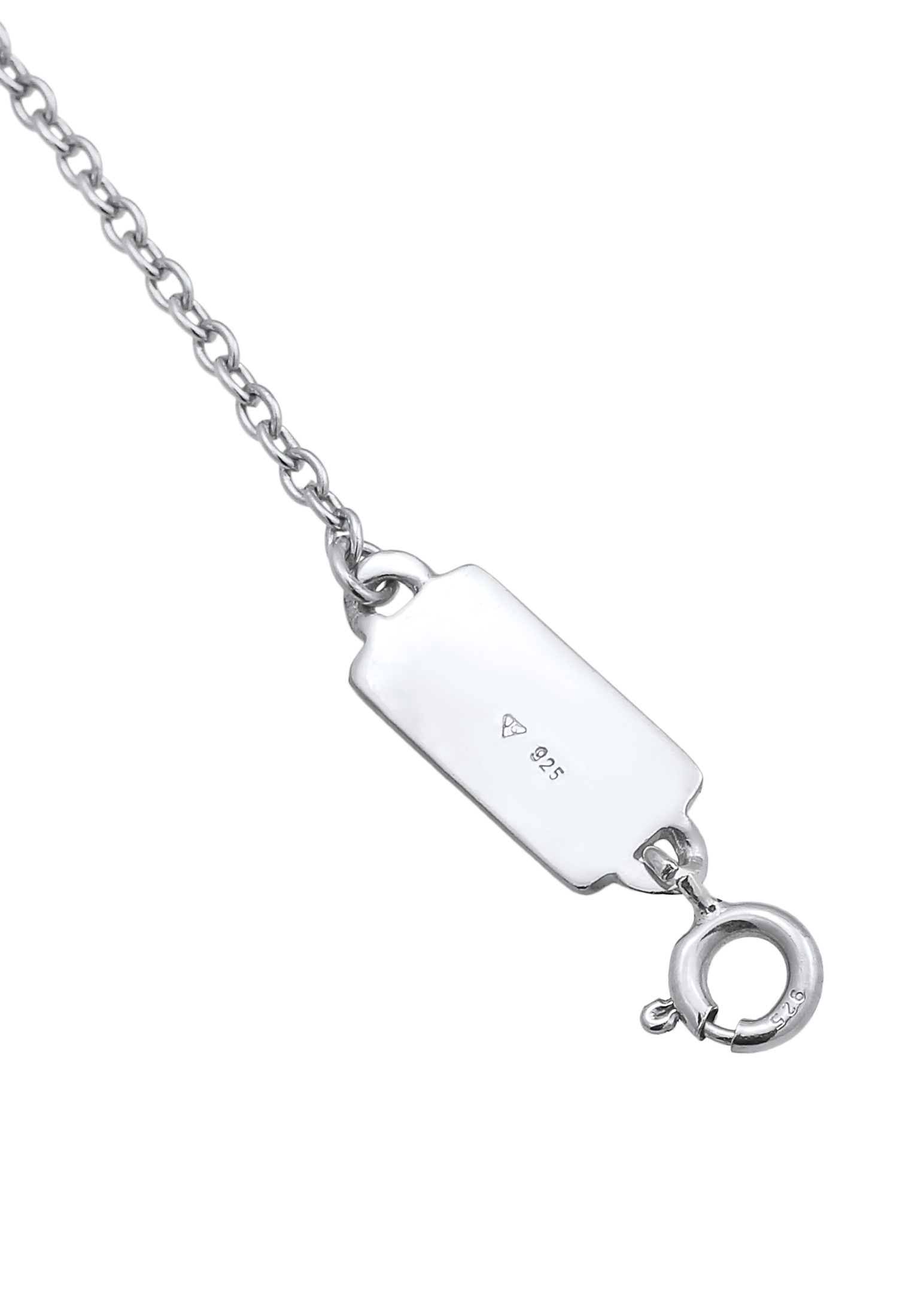 Kuzzoi Lange Kette »Halskette Tigerauge Edelstein Splitter 925 Silber«
