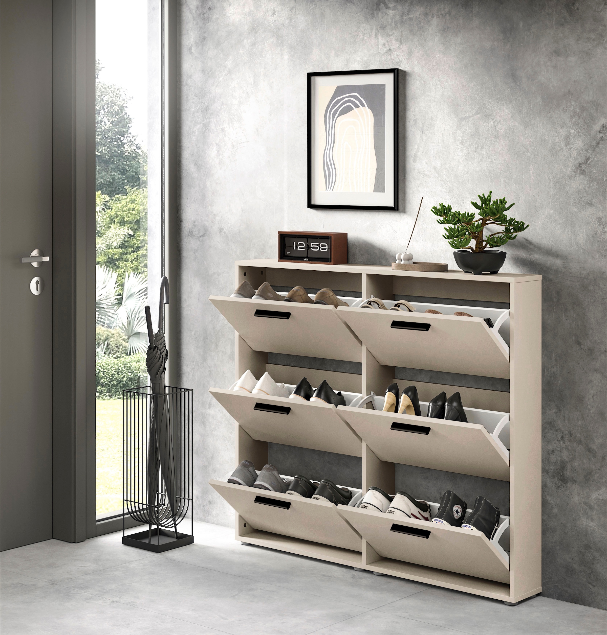 HBZ Schuhkipper »Sam Schuhkipper, Schuhschrank BxHxT 116x103x17 cm« 1 Stk. tlg. Breite 116cm, FSC-Mix Credit