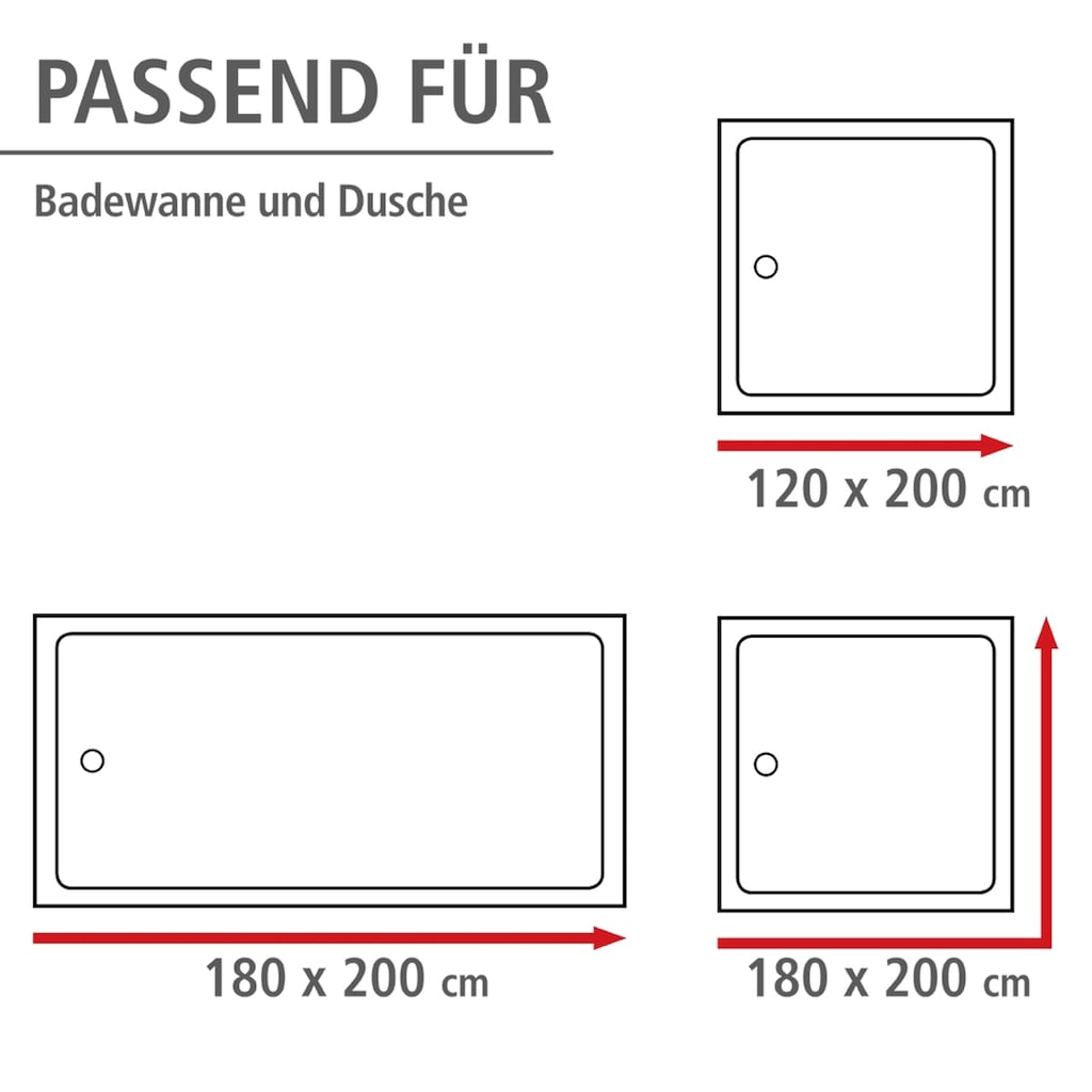 WENKO Duschvorhang »Baroque«