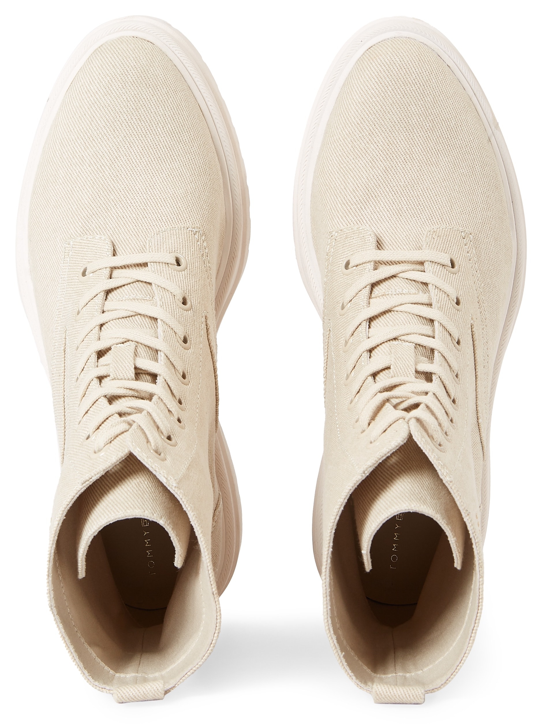Tommy Hilfiger Schnürboots »FEMININE ESSENTIAL CANVAS BOOT«, mit Profilsohle