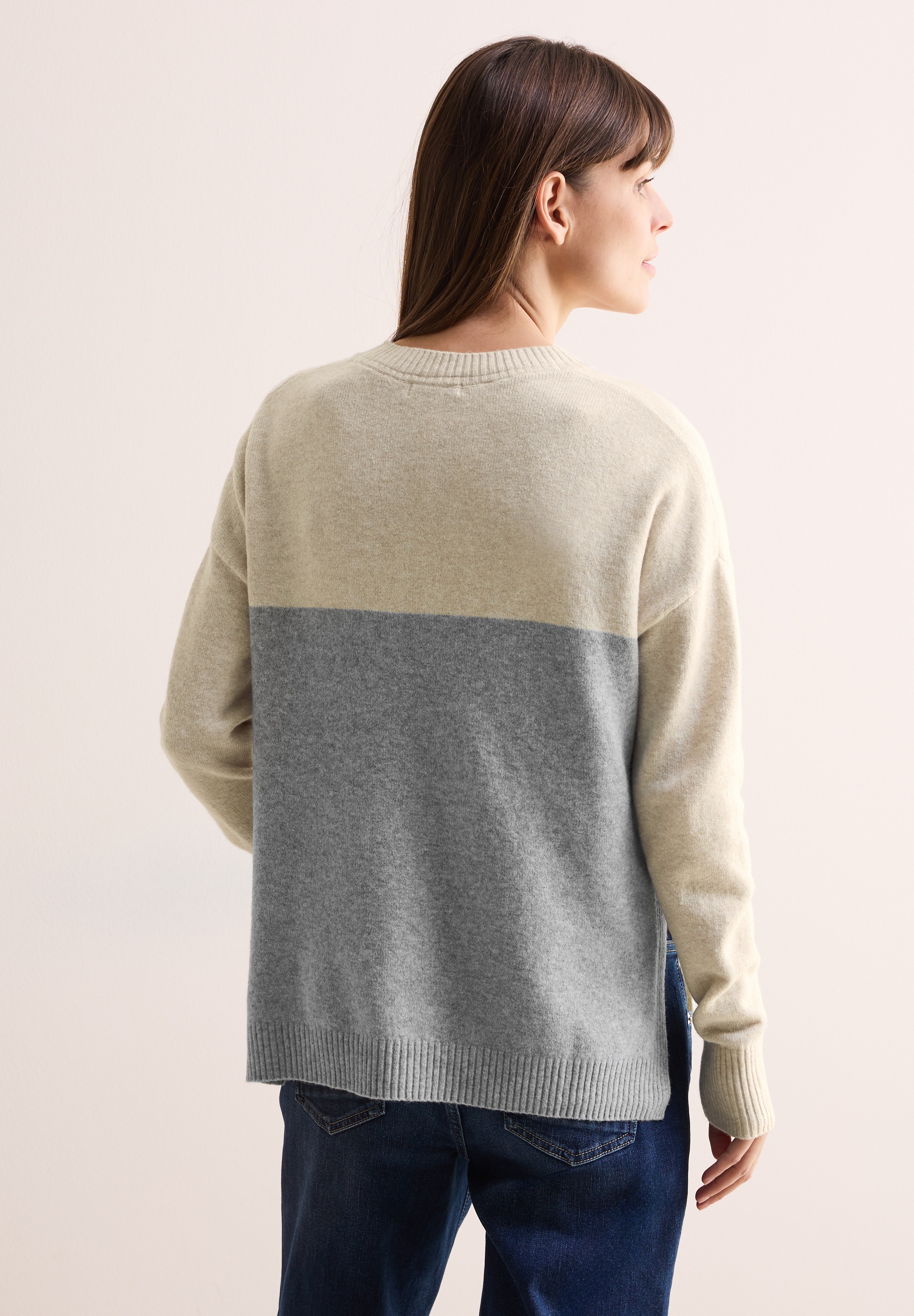Cecil Strickpullover, mit Colorblocking