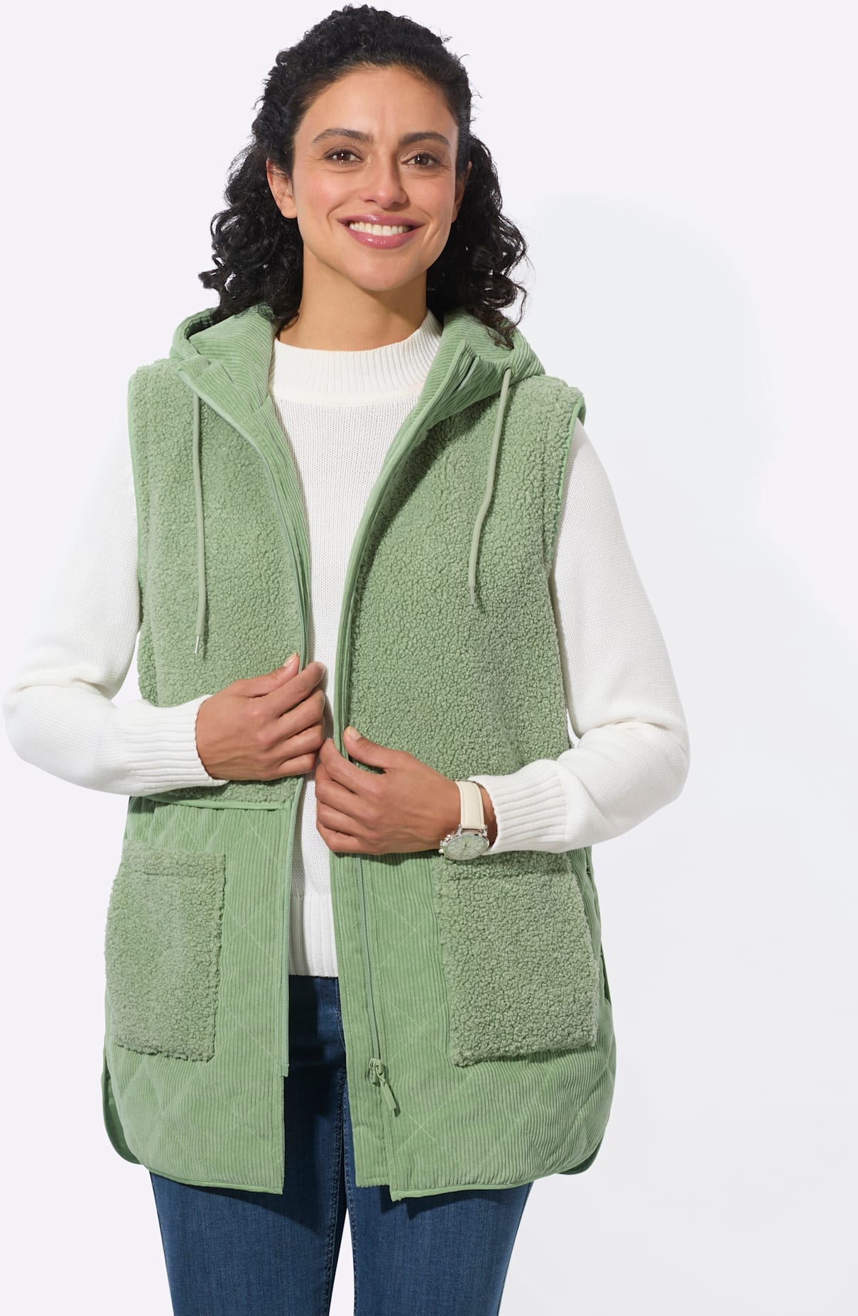 Inspirationen Doppeljacke mit Kapuze