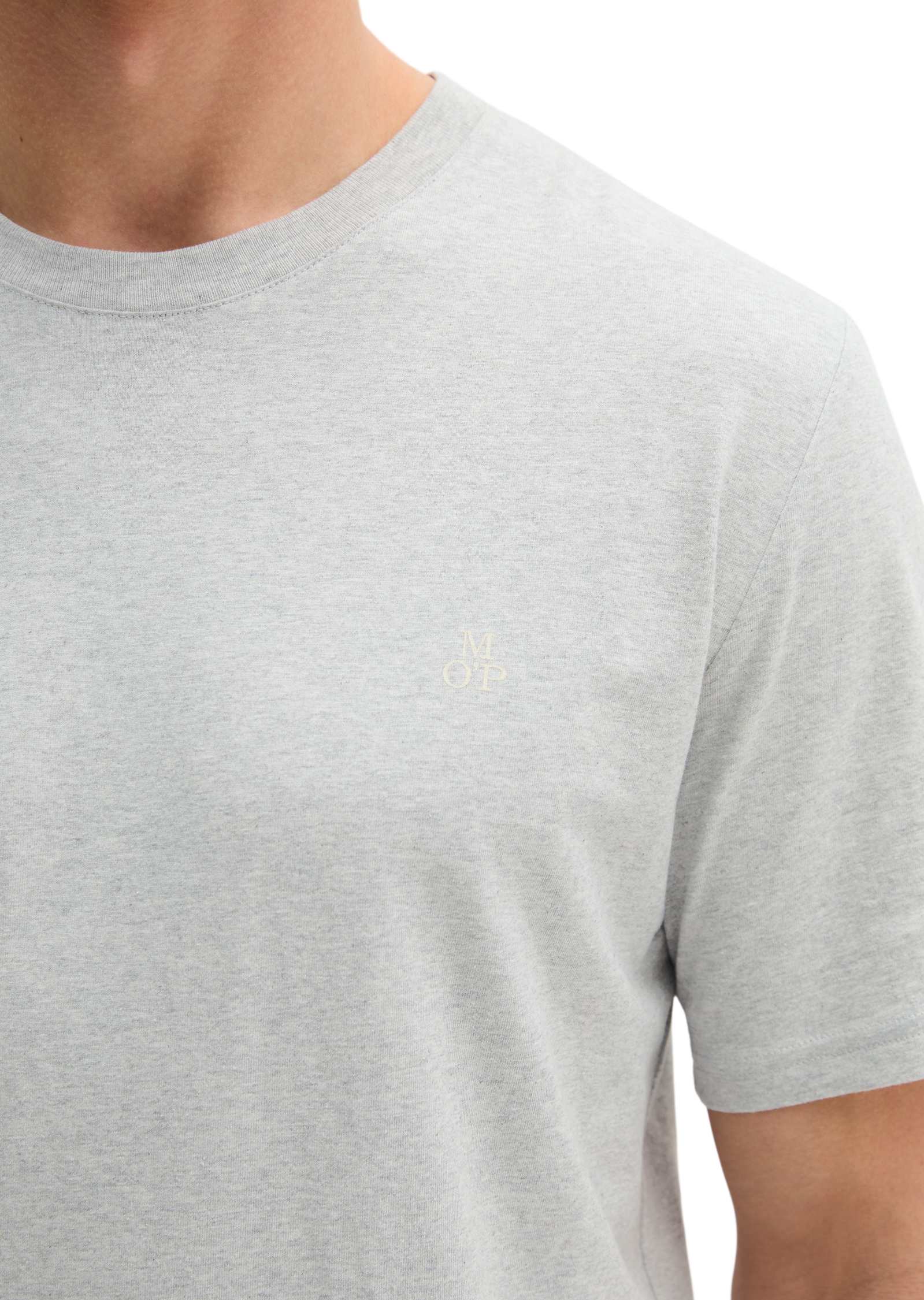 Marc O'Polo T-Shirt Logo-T-Shirt aus Bio-Baumwolle