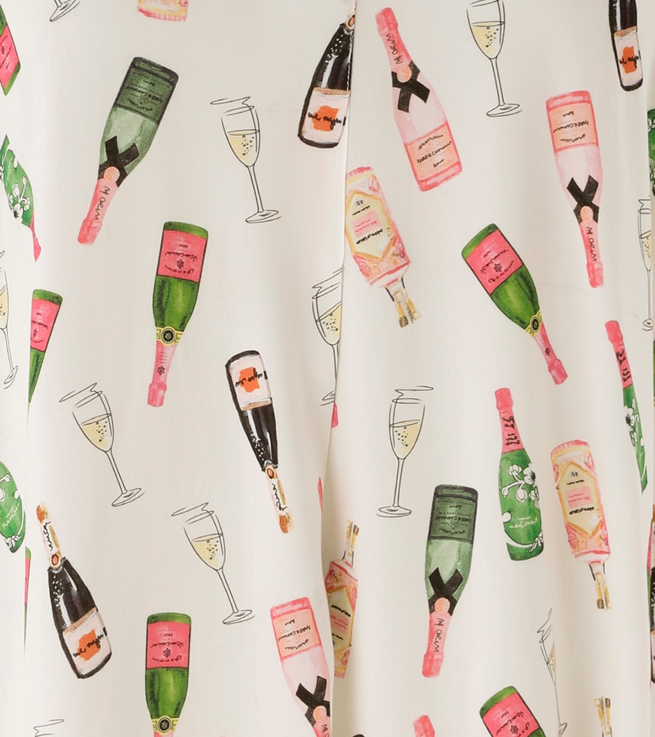 Aniston PLUS Schlupfbluse mit Sektfläschchen bedruckt